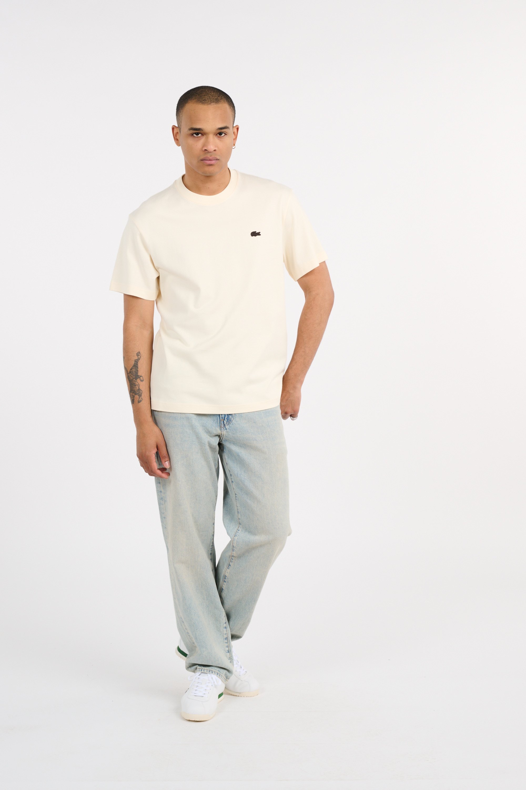T-shirt tee-shirt LACOSTE Jaune