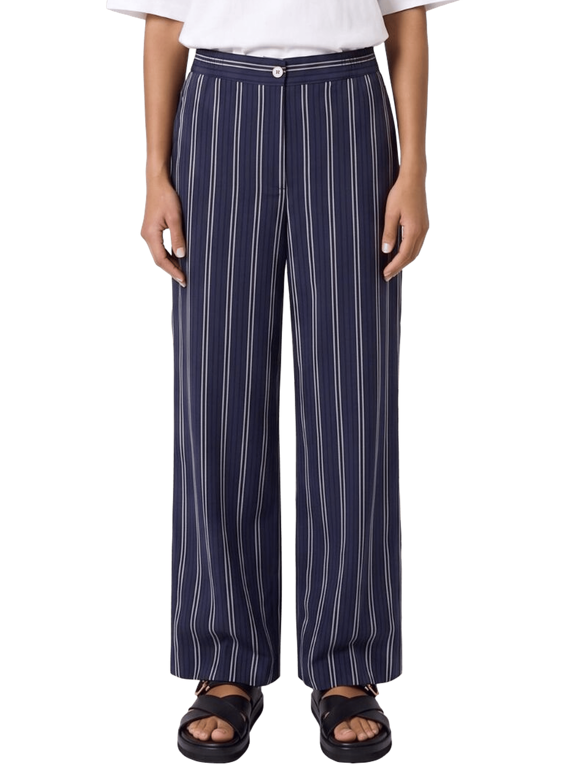 Pantalon droit rayé - ainais GERARD DAREL Bleu