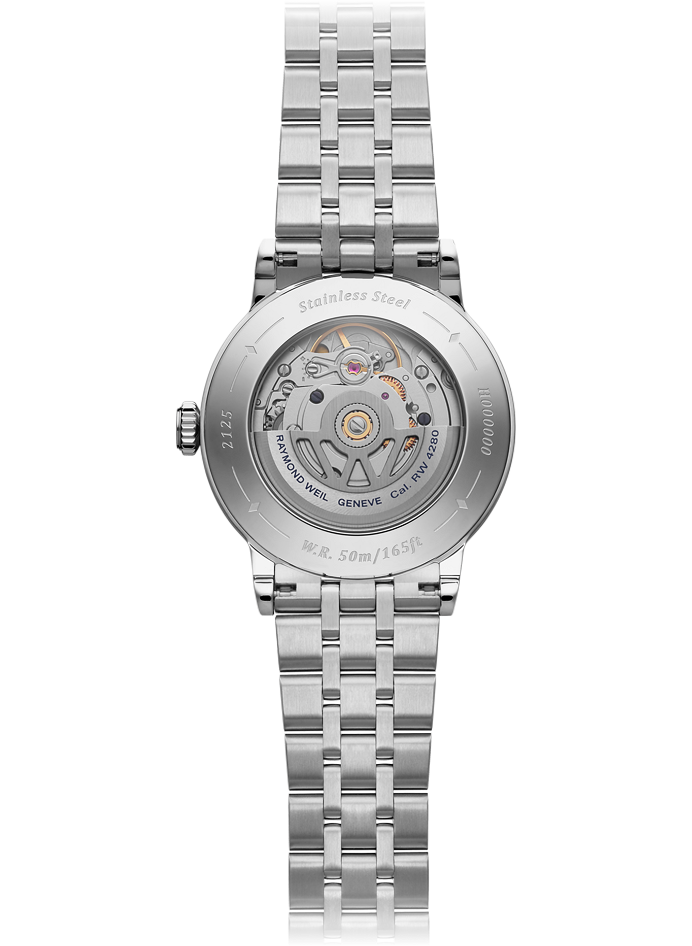 Montre automatique Millesime Central Seconds en acier inoxydable RAYMOND WEIL Bleu