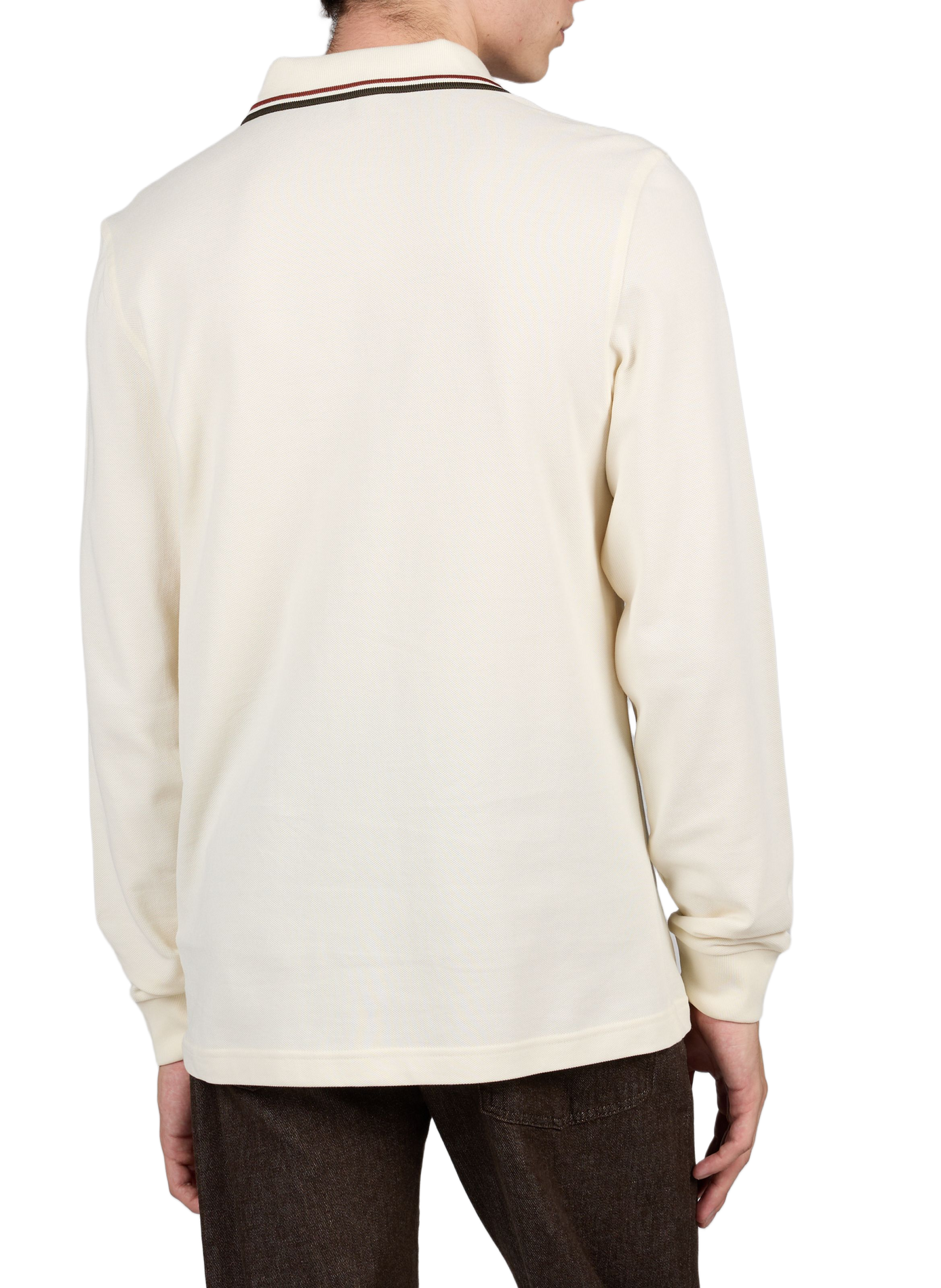 Straight cotton logo polo FRED PERRY Beige