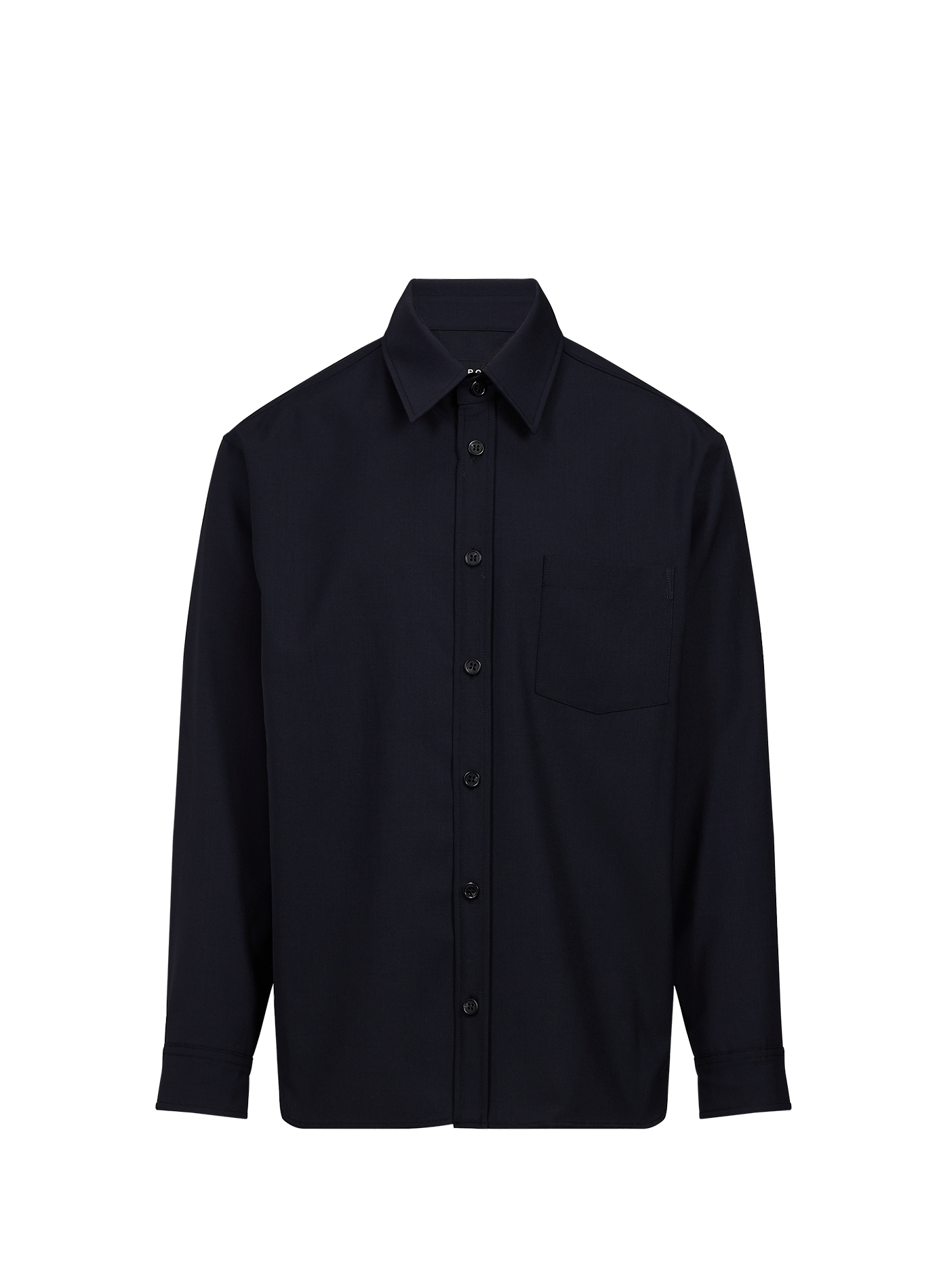 Rechte blouse met klassieke kraag A.P.C. Blauw