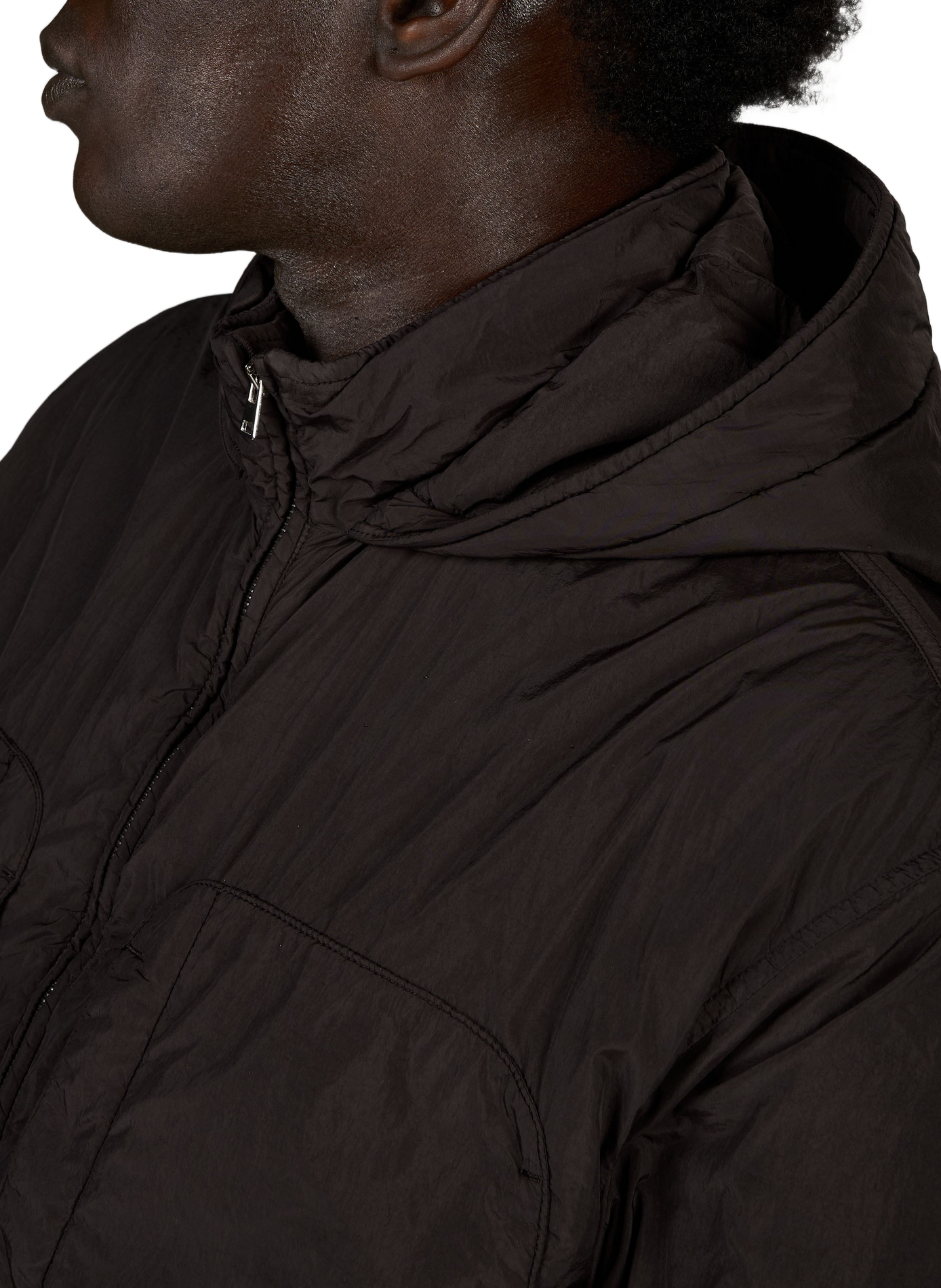 Straight-fit jacket with hood  | Black RANRA Men
