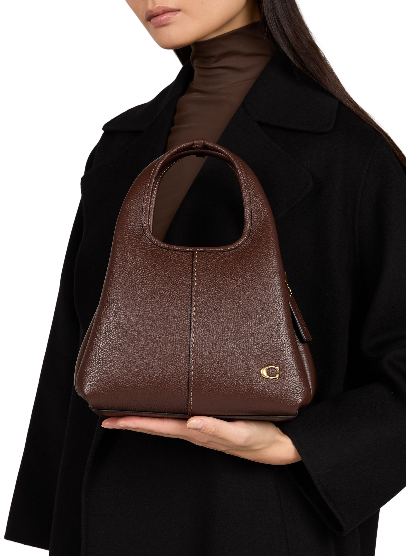 Lederhandtasche Lana COACH Braun