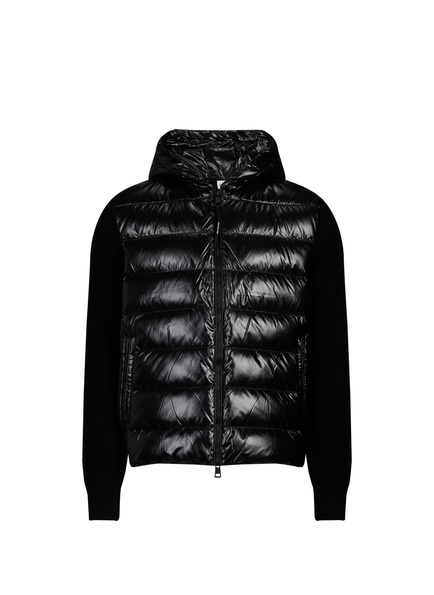 Chaleco de doble tejido de lana y cachemira MONCLER Negro