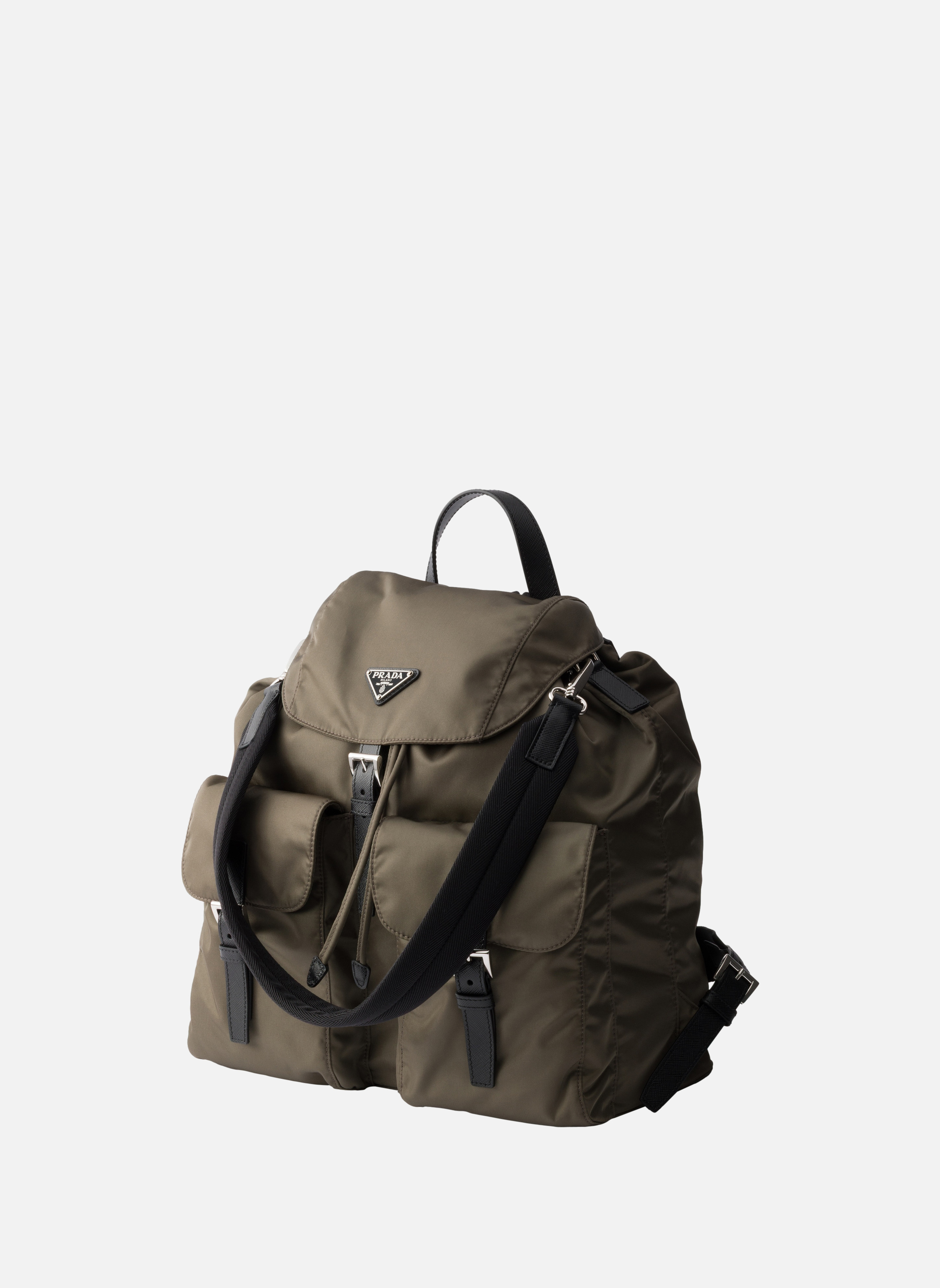 Sac à dos en re-nylon PRADA Gris