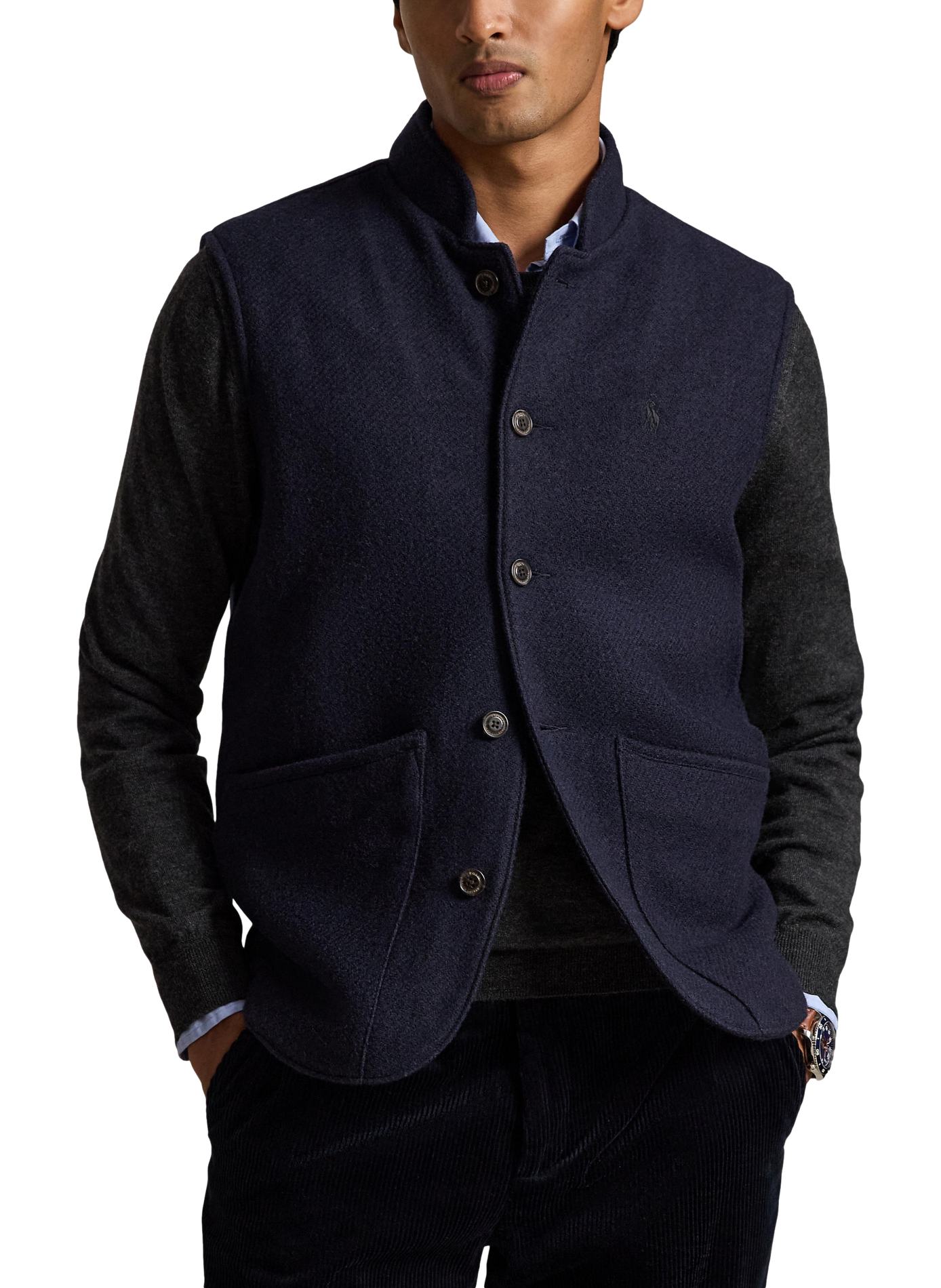 Blouson sans manches en laine  POLO RALPH LAUREN Bleu