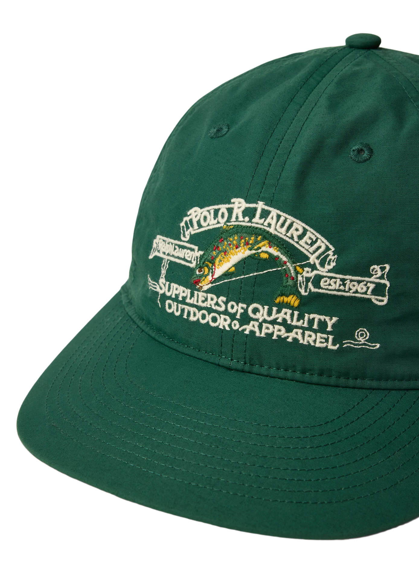 Casquette brodée en cachemire POLO RALPH LAUREN Vert