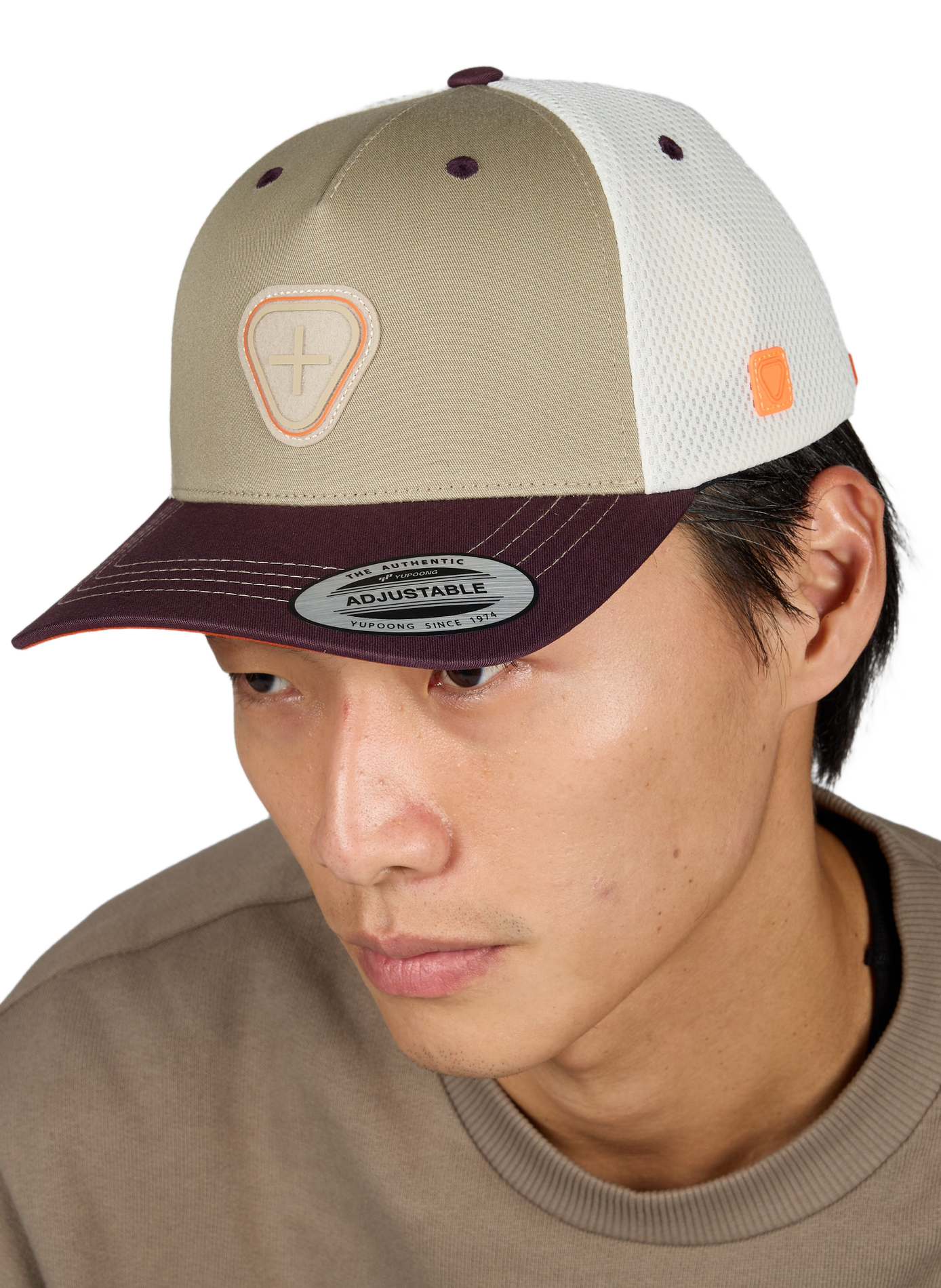 Einstellbare einfarbige Kappe GERTRUDE Beige