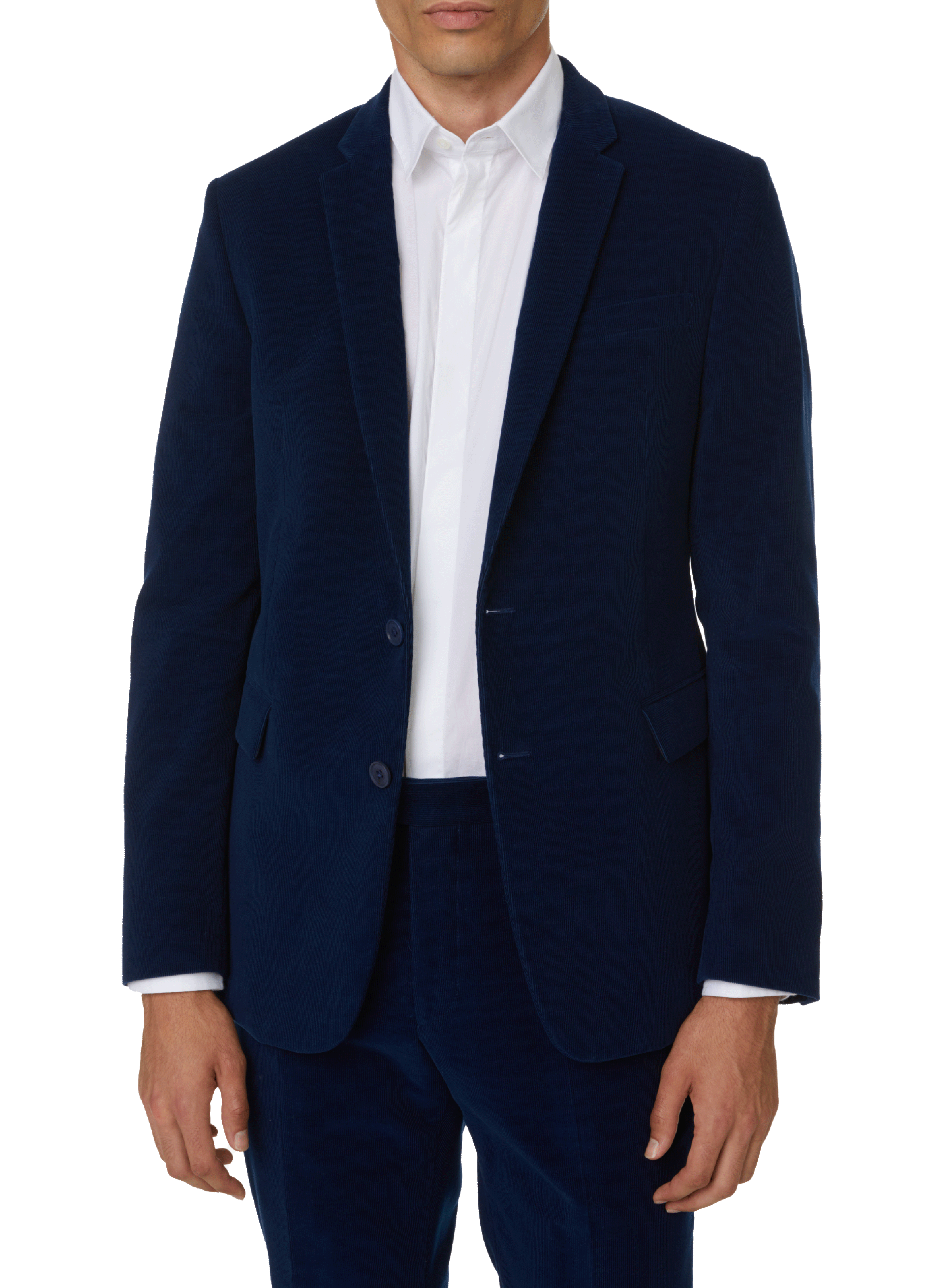 Samt-Cordjacke SAISON 1865 Blau