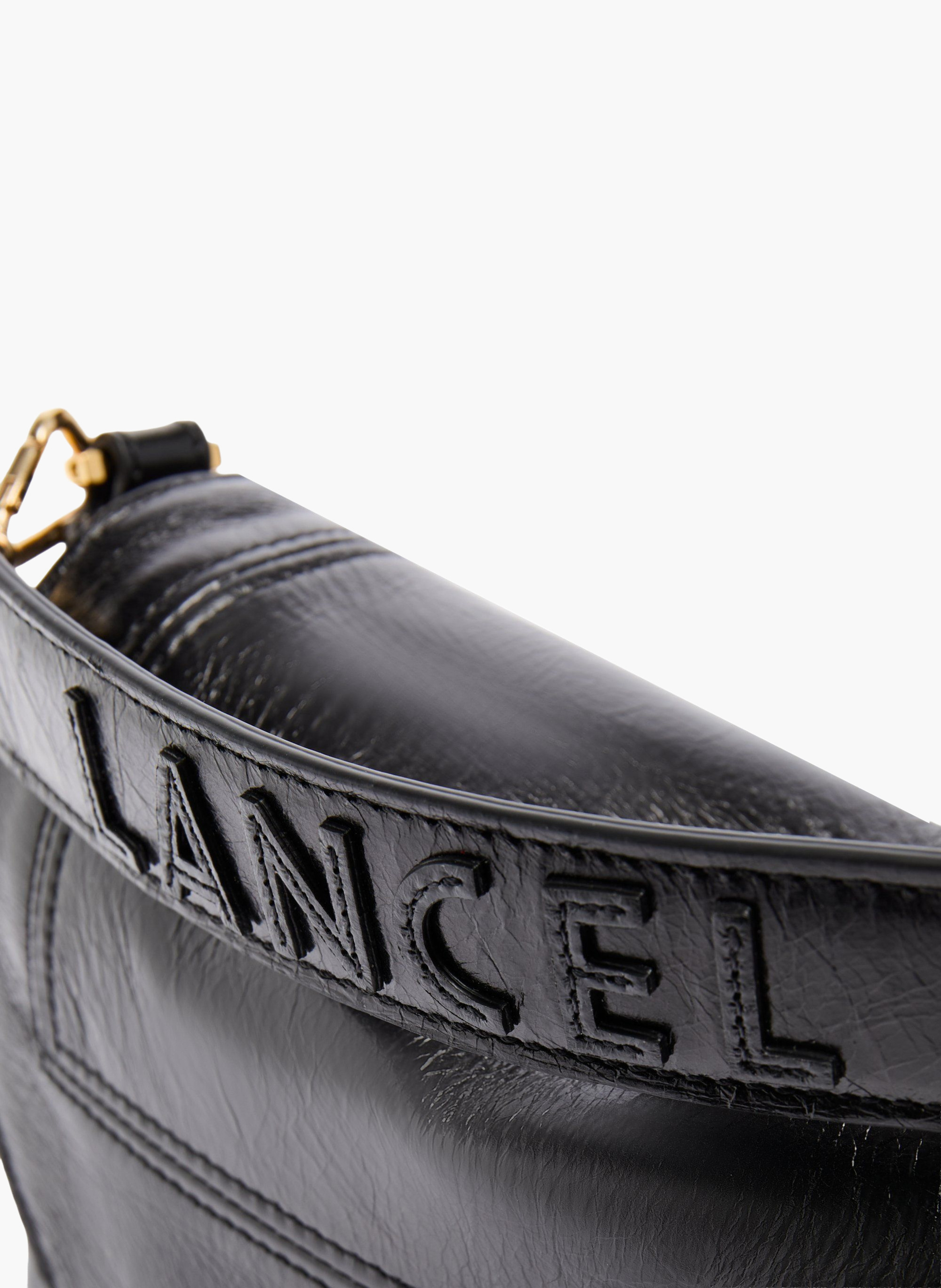 Sac à rabat ninon soft m de lancel - noir LANCEL Noir