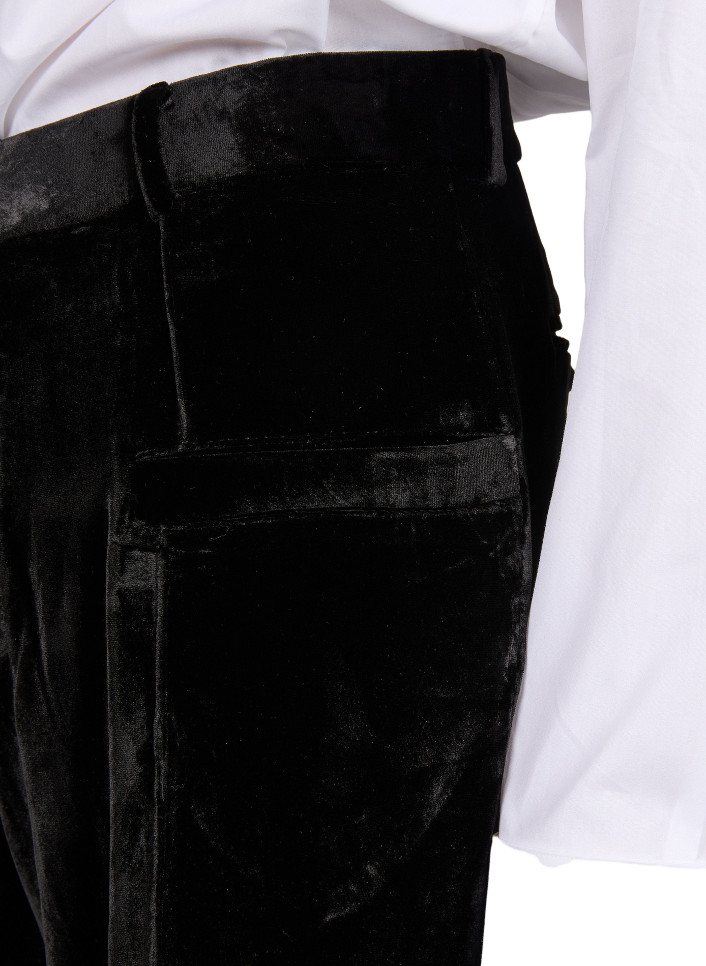 Silk velvet pants CAMPILLO Black