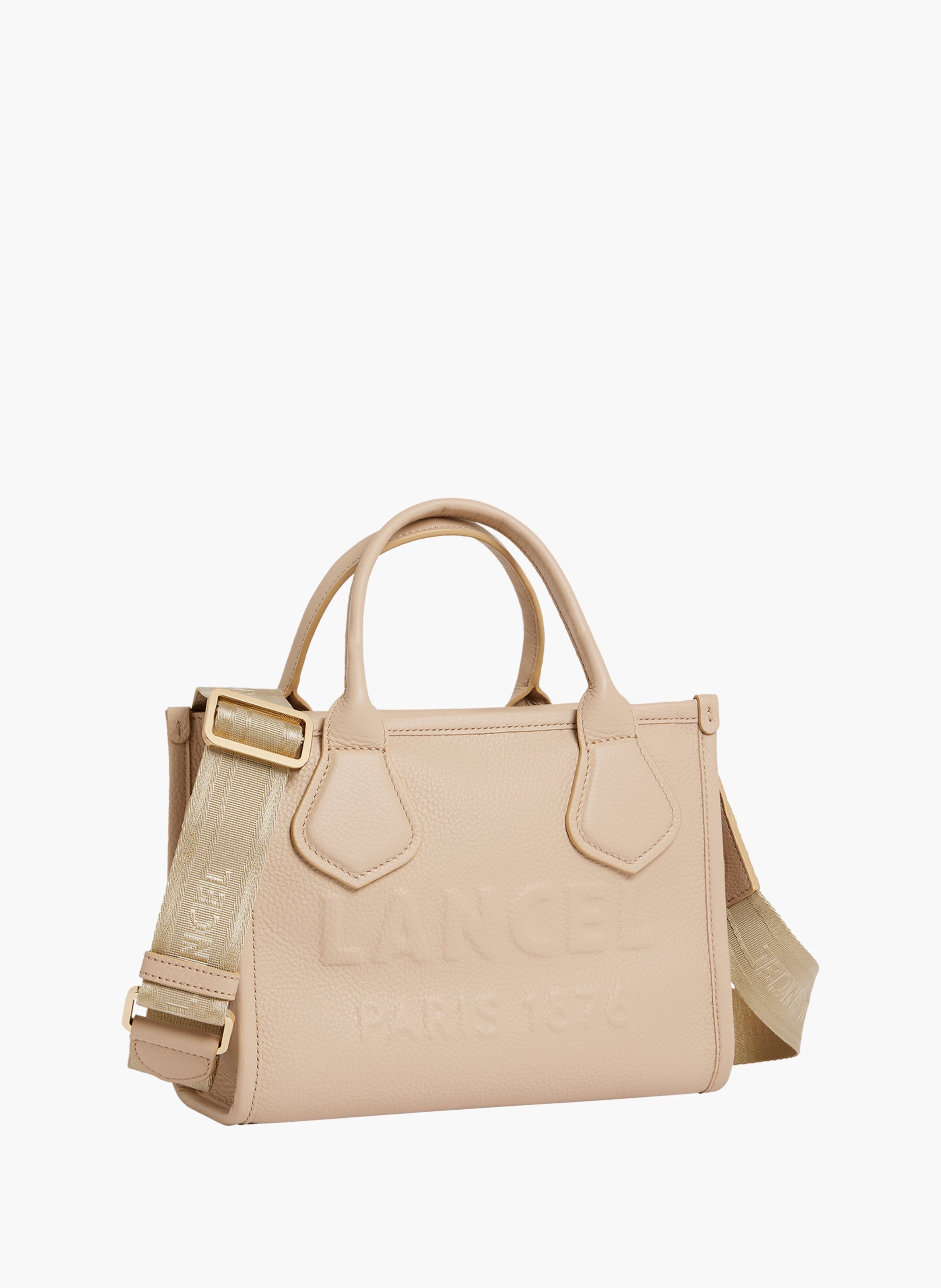 Sac cabas zippé s jour de lancel en cuir LANCEL Beige