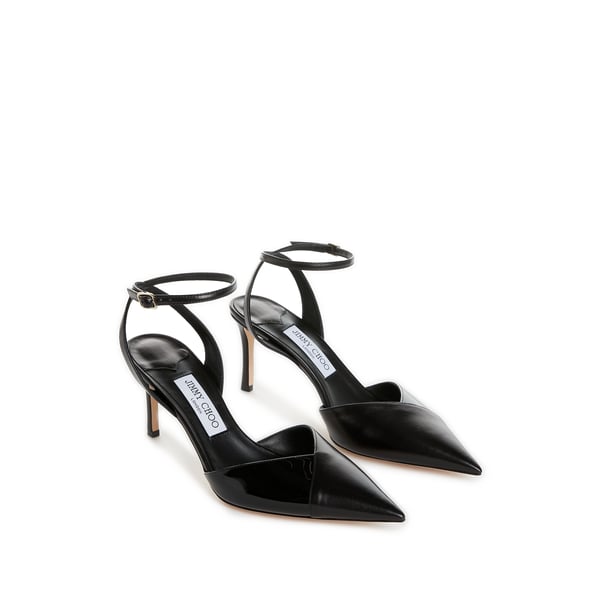 Escarpins Cassia 75 en cuir bi-matière