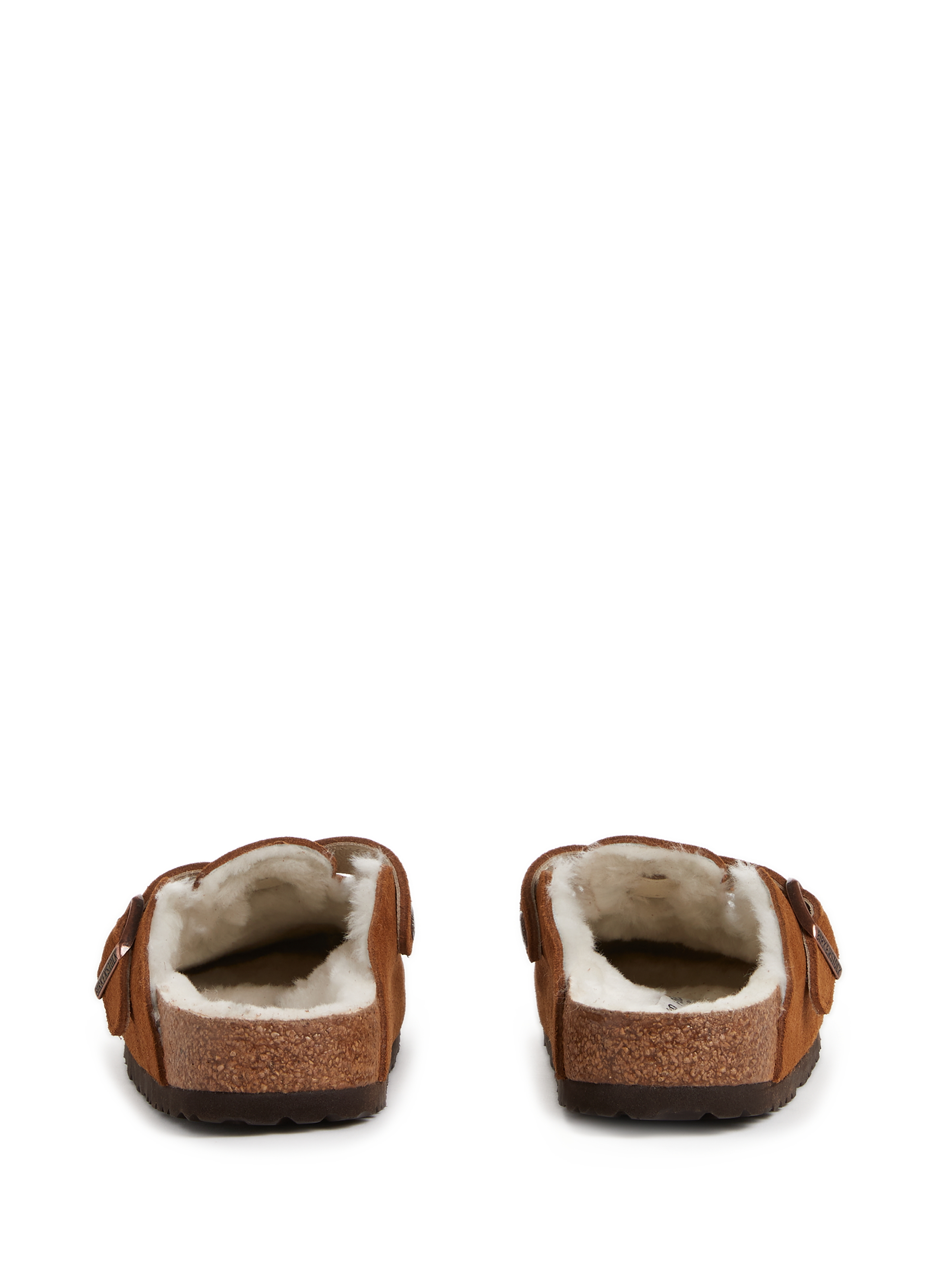 Boston fur-lined mules BIRKENSTOCK Green