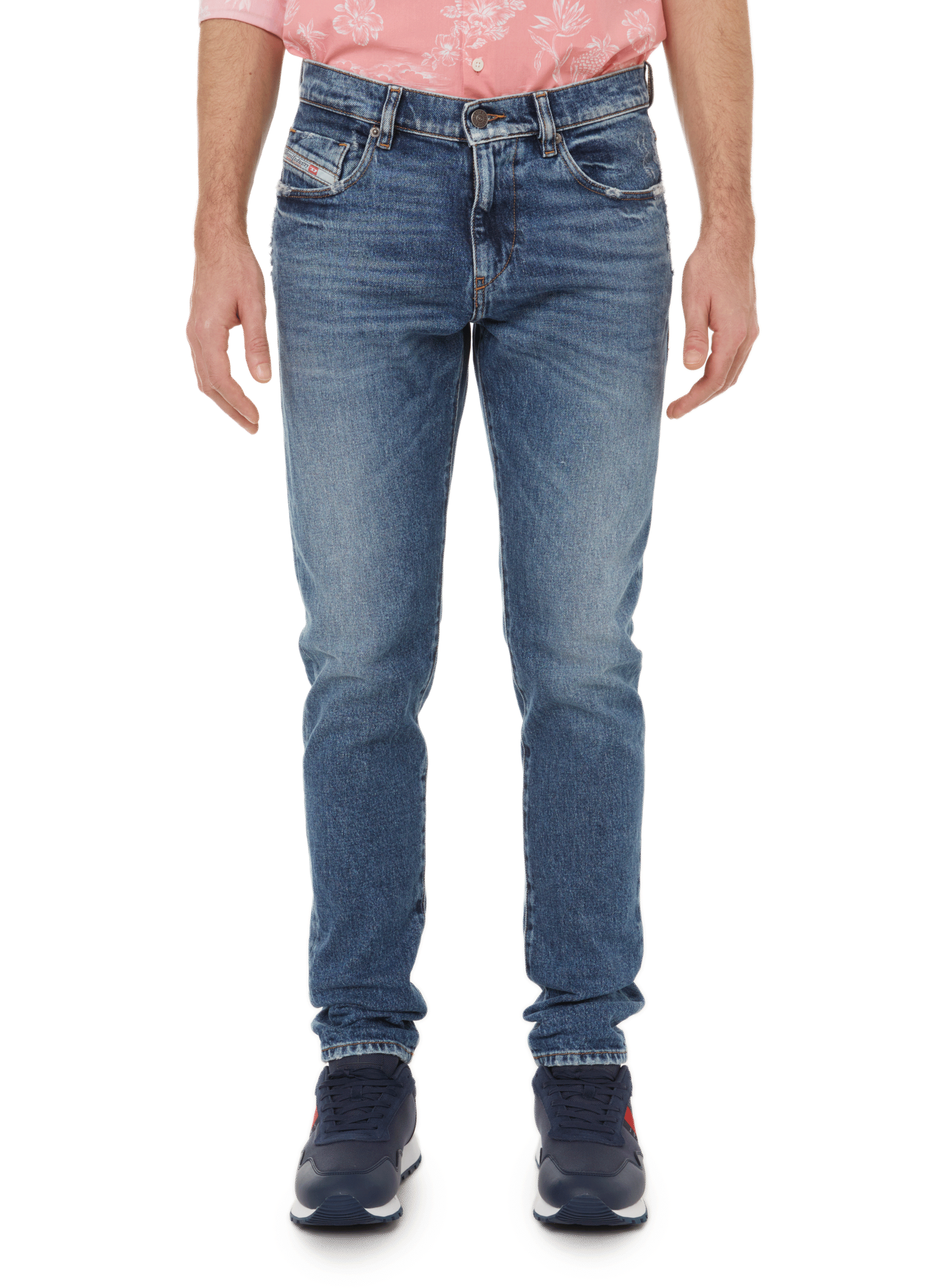 DIESEL Jean en coton stretch Bleu