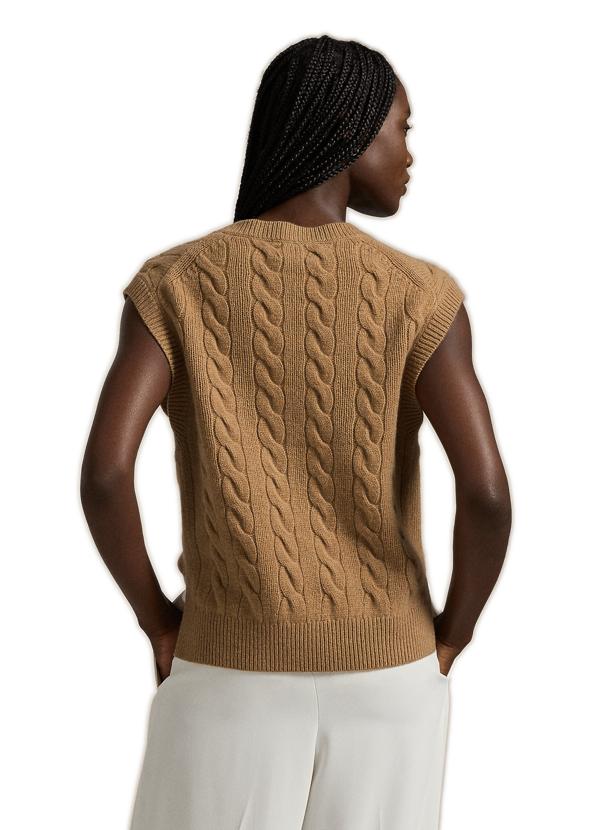 Pull sans manches POLO RALPH LAUREN Beige