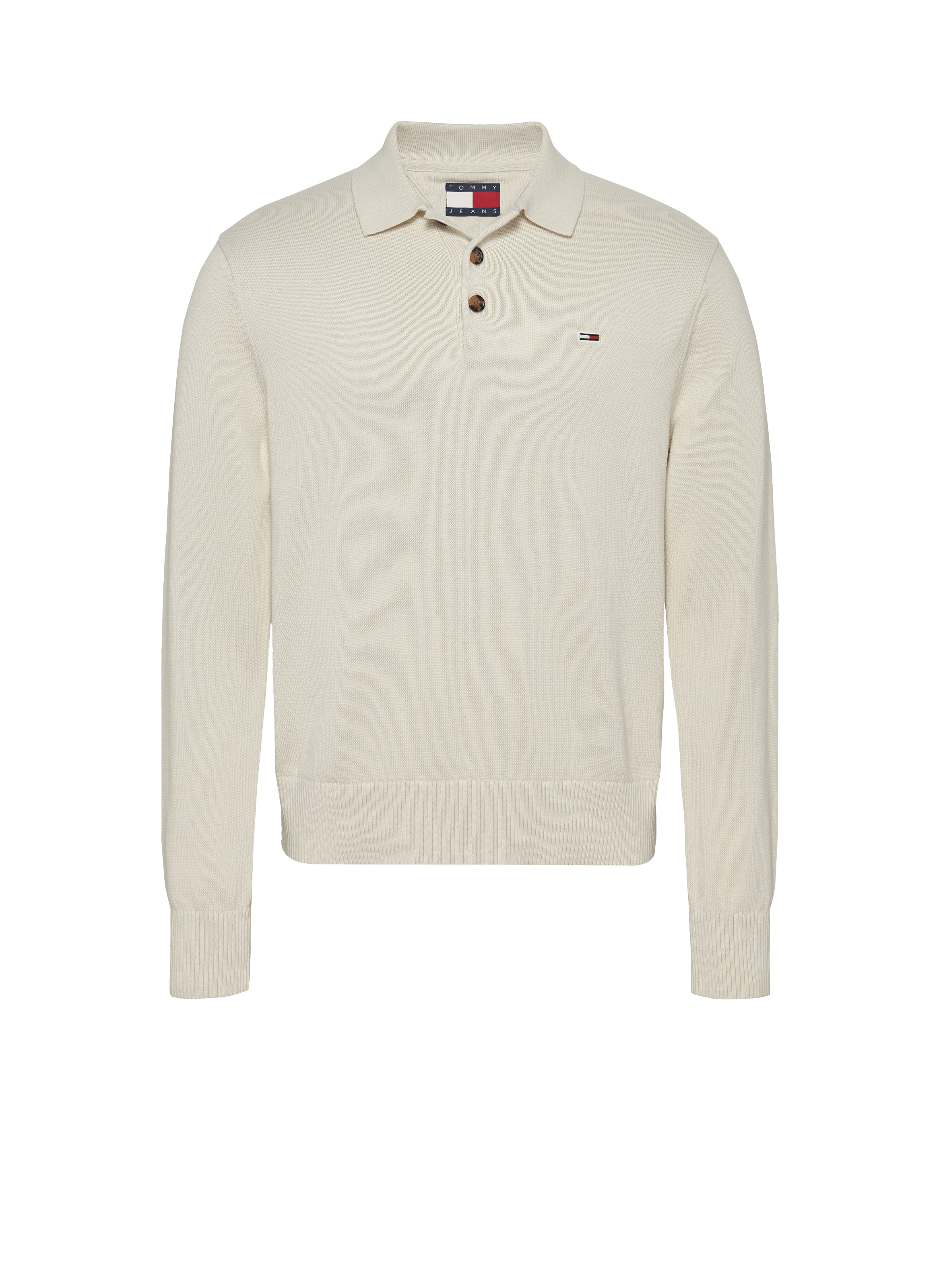 Polo manches longues TOMMY HILFIGER Beige