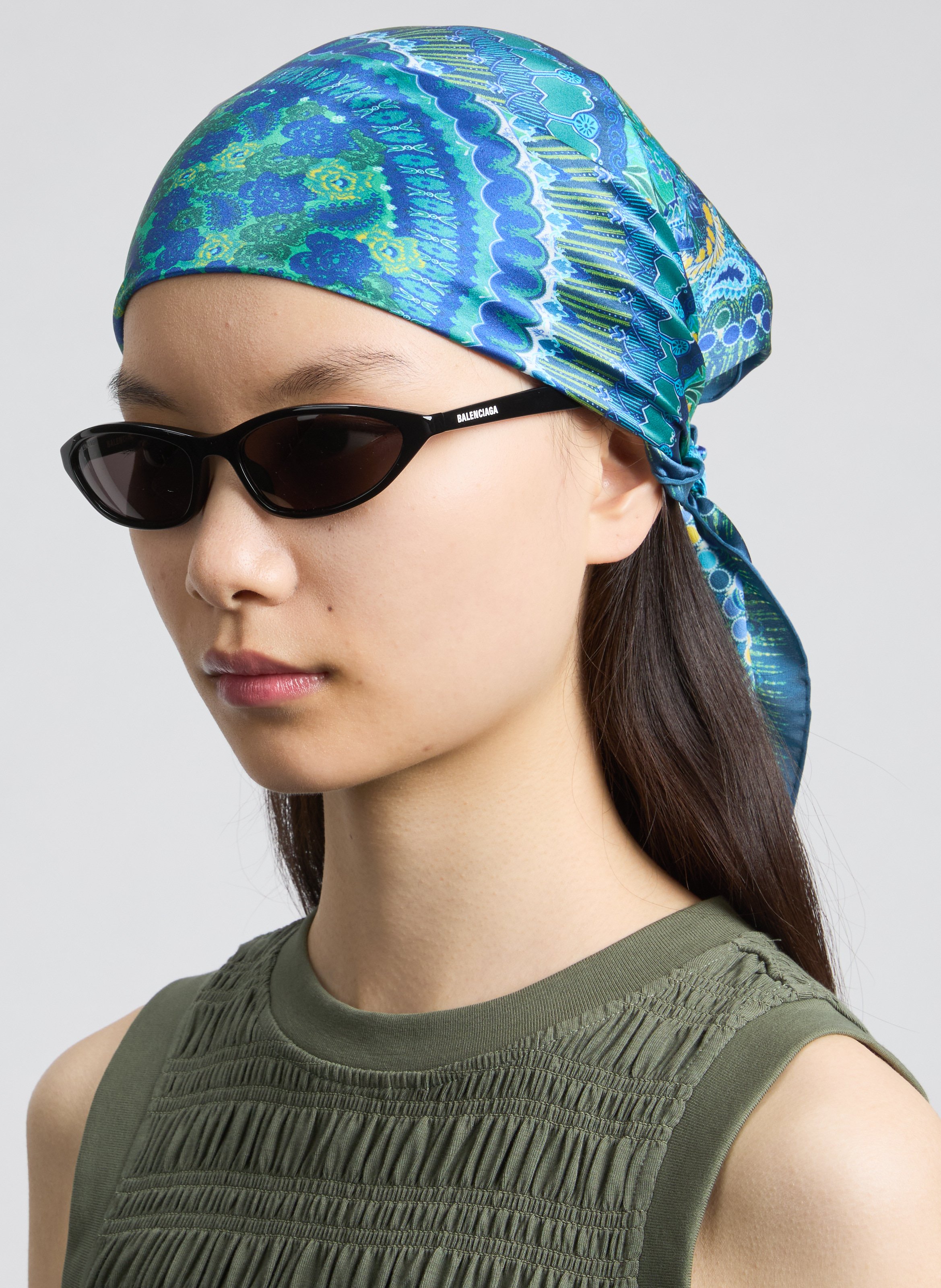 Oval sunglasses BALENCIAGA Black