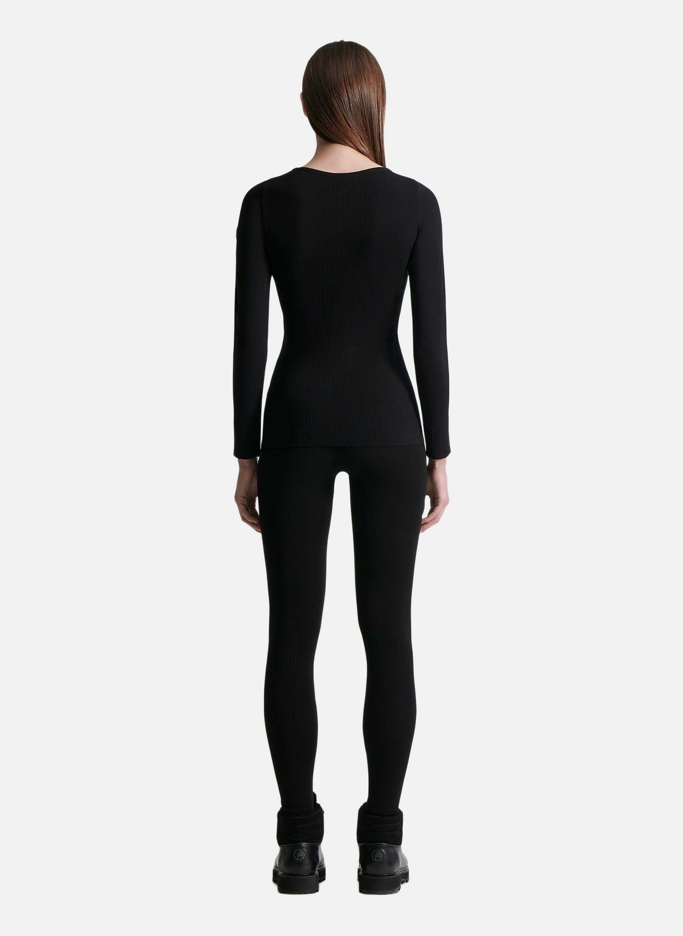 Sous pull troop col rond coupe regular FUSALP Noir