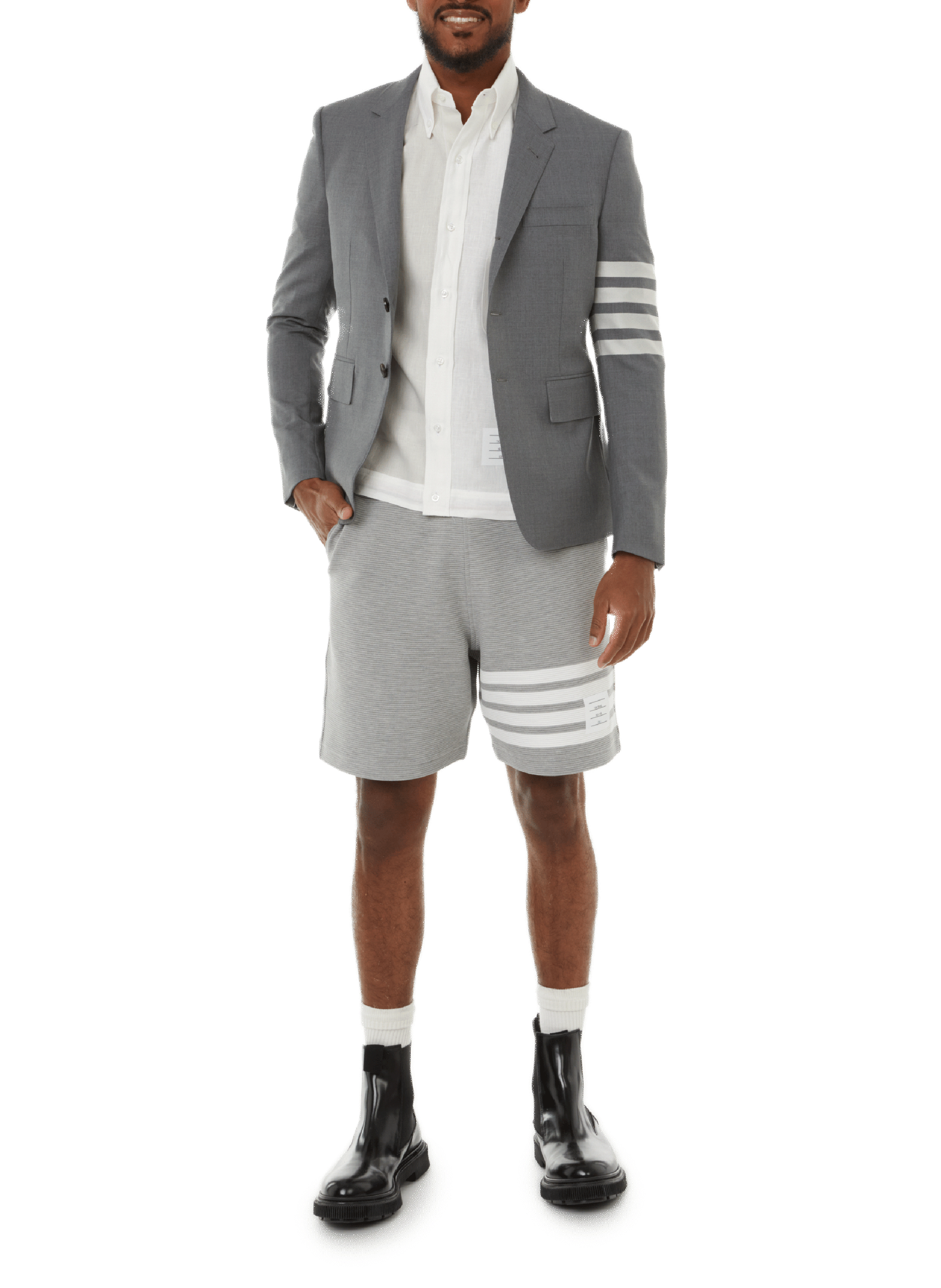 Wool blazer  THOM BROWNE Grey