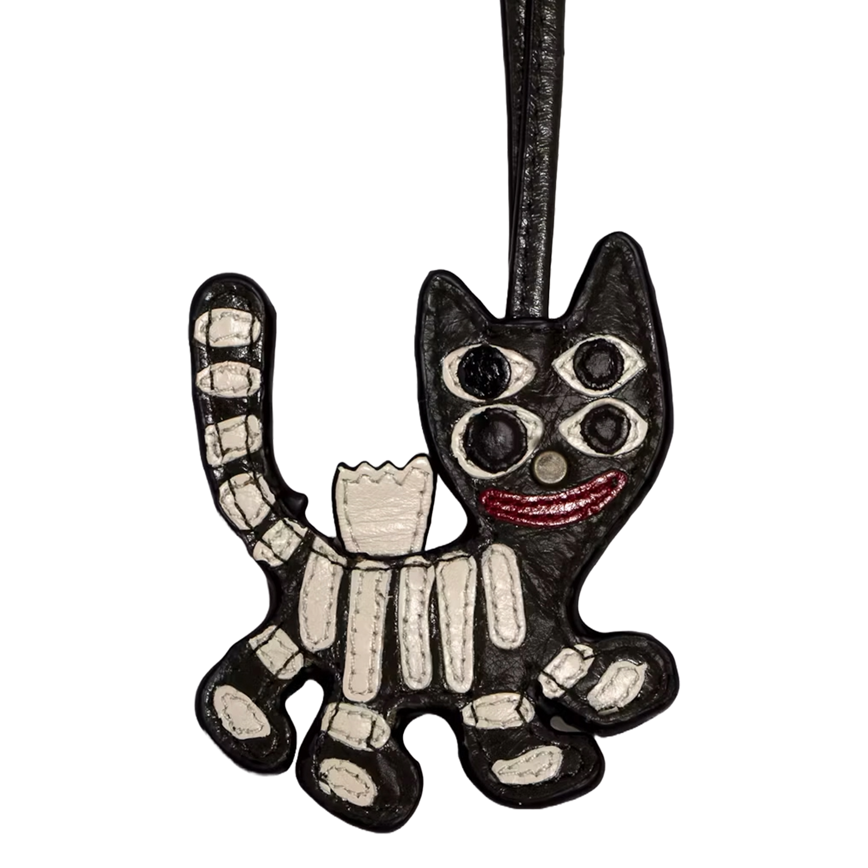 Porte-clé tigre en cuir tiger ZADIG&VOLTAIRE Vert