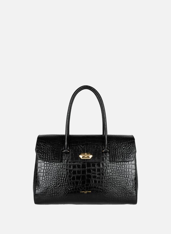 Très grand sac cabas épaule - exo Noir by LANCASTER LANCASTER Très grand sac cabas épaule - exo Noir