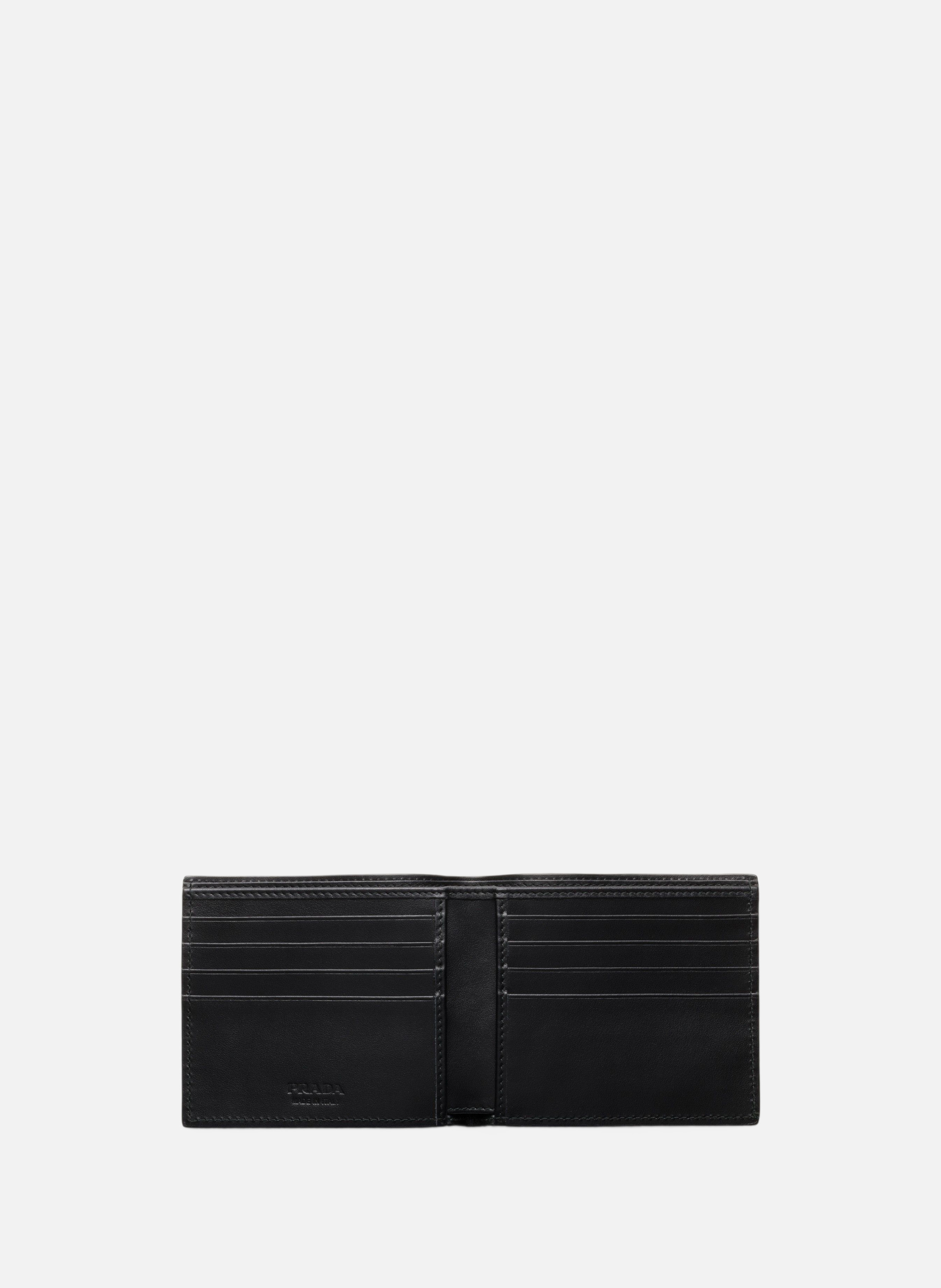 Portefeuille en cuir PRADA Noir