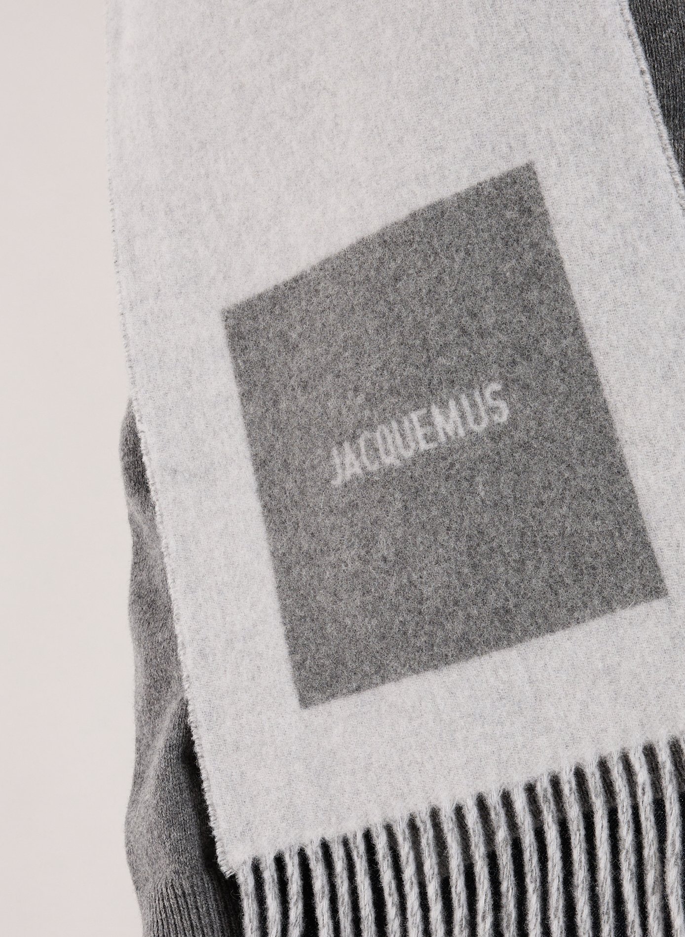 Square Round Scarf JACQUEMUS Grey