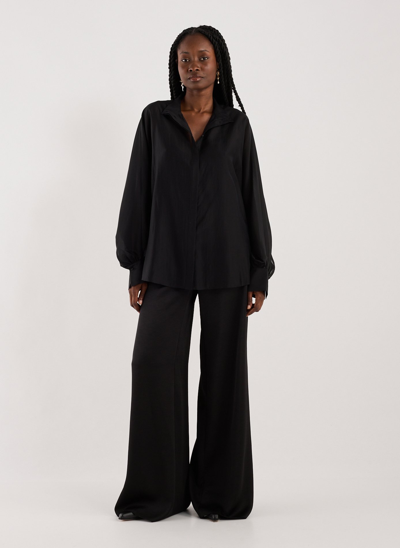 Pantalon fluide ADOLFO DOMINGUEZ Noir