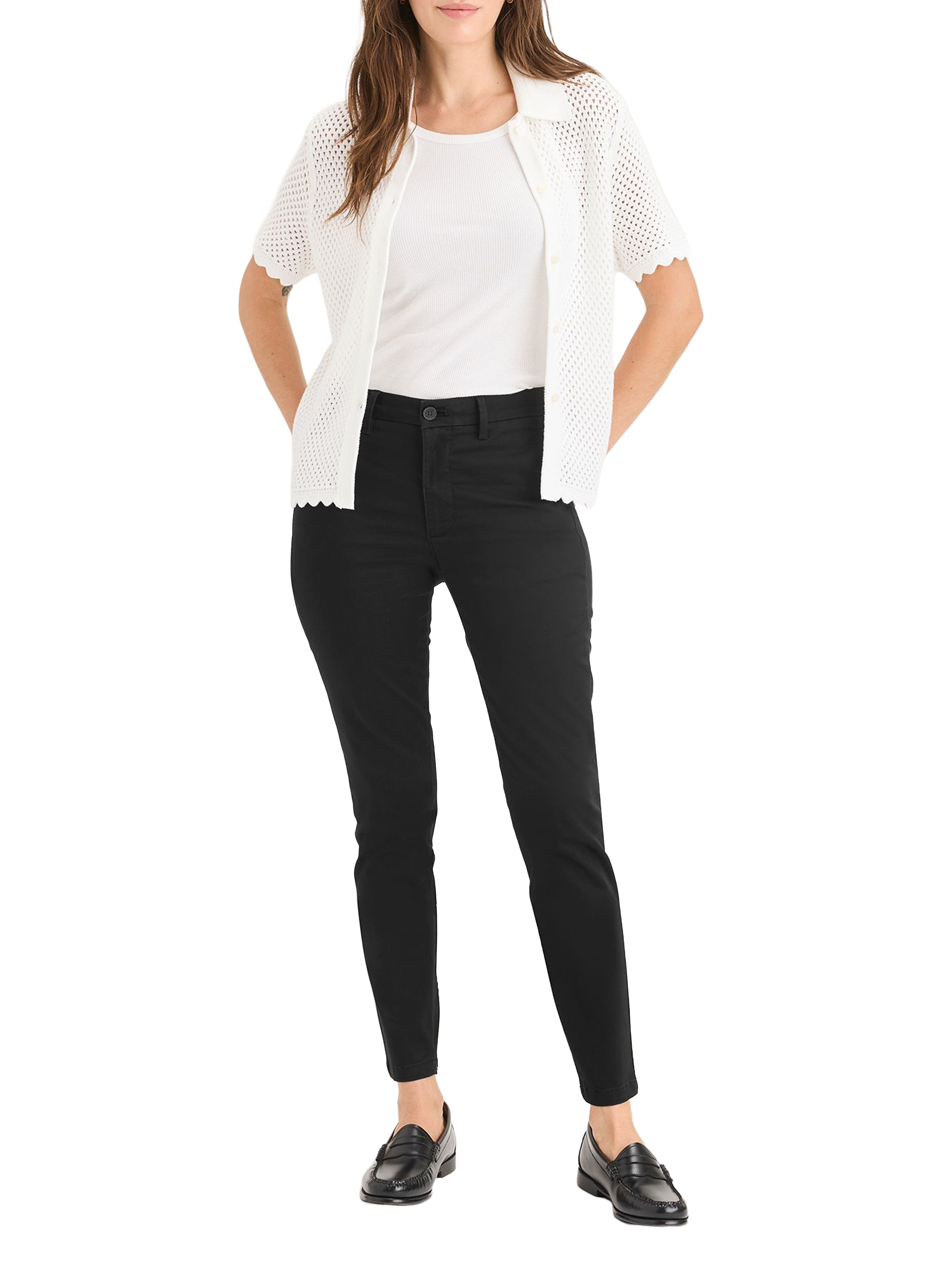 Cotton chino trousers DOCKERS Black