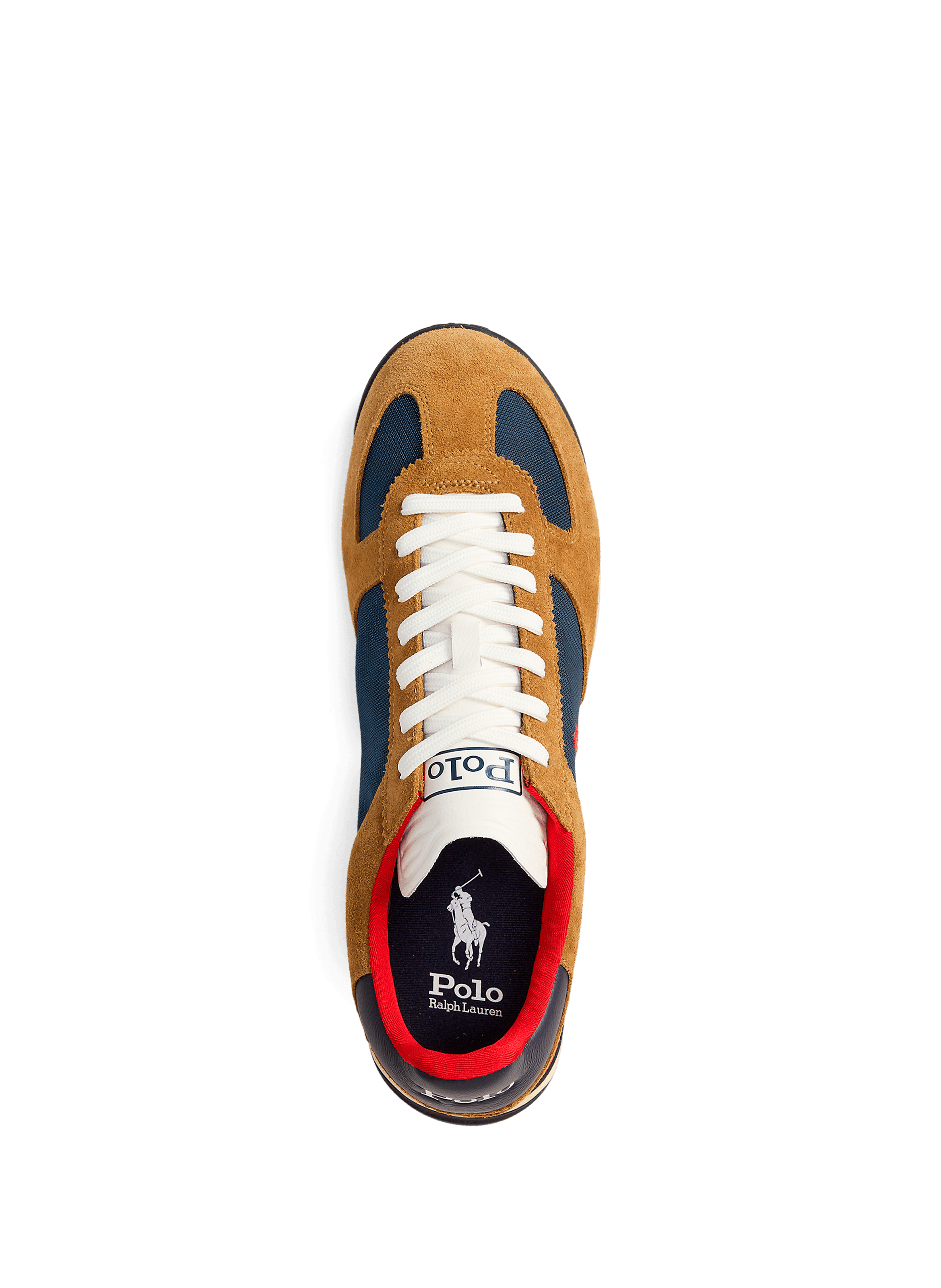Mixed leather bi-material sneakers POLO RALPH LAUREN Multicolour