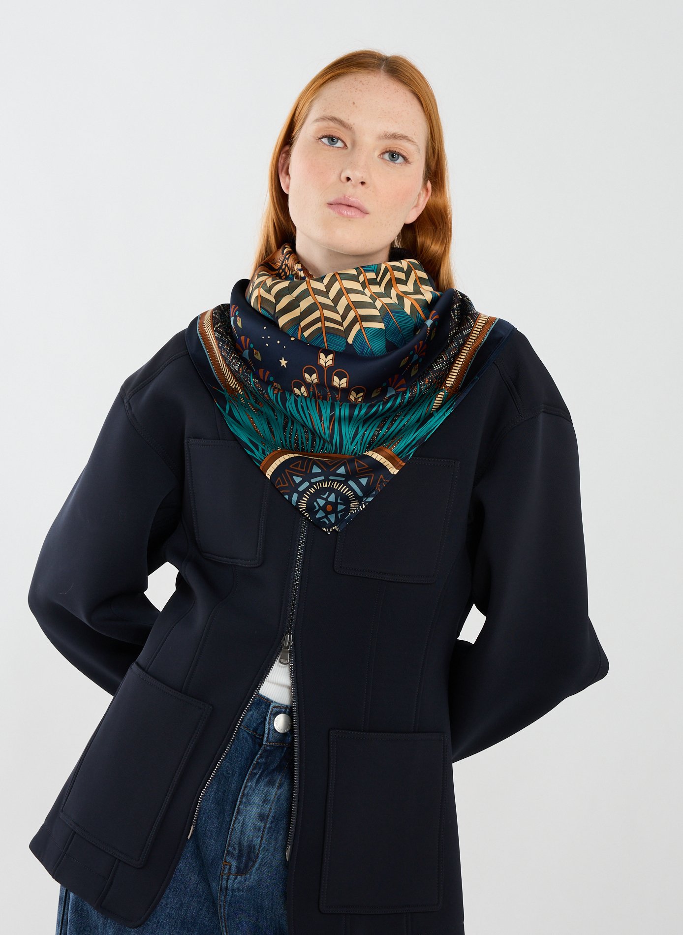 Foulard à imprimé WILD Bleu