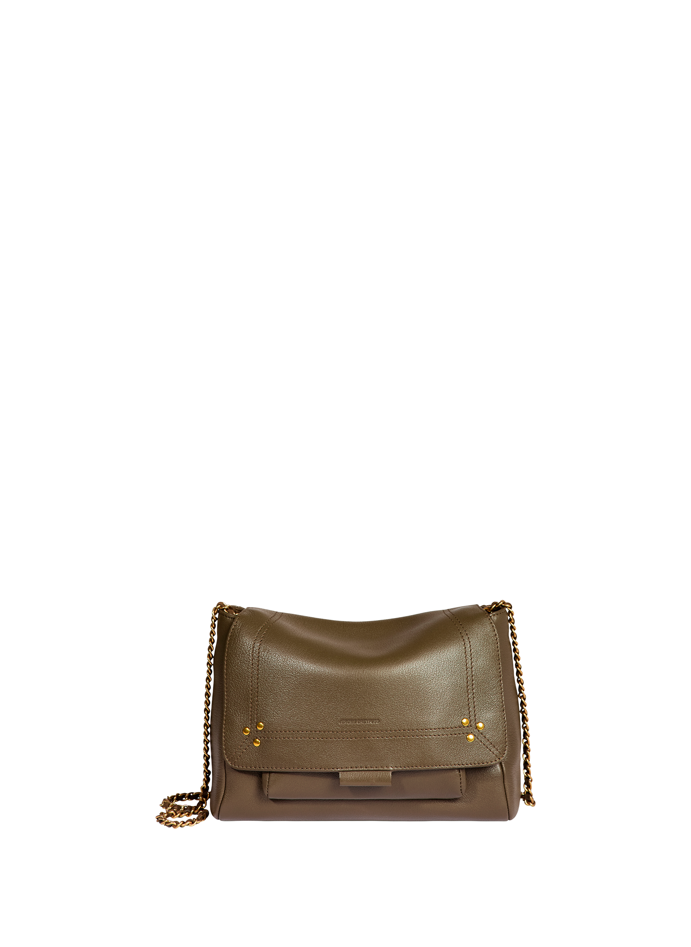 Sac bandoulière en cuir JÉRÔME DREYFUSS Kaki