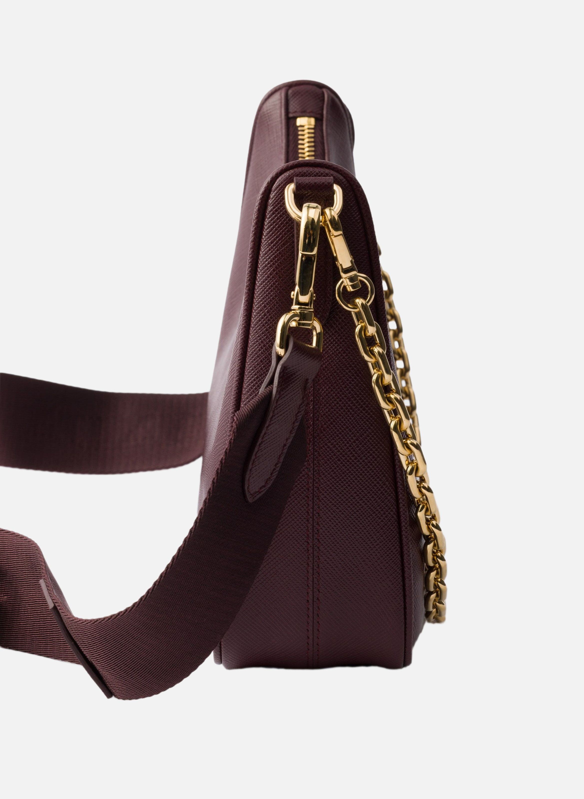 Sac prada re-edition 2005 en cuir saffiano PRADA Rouge