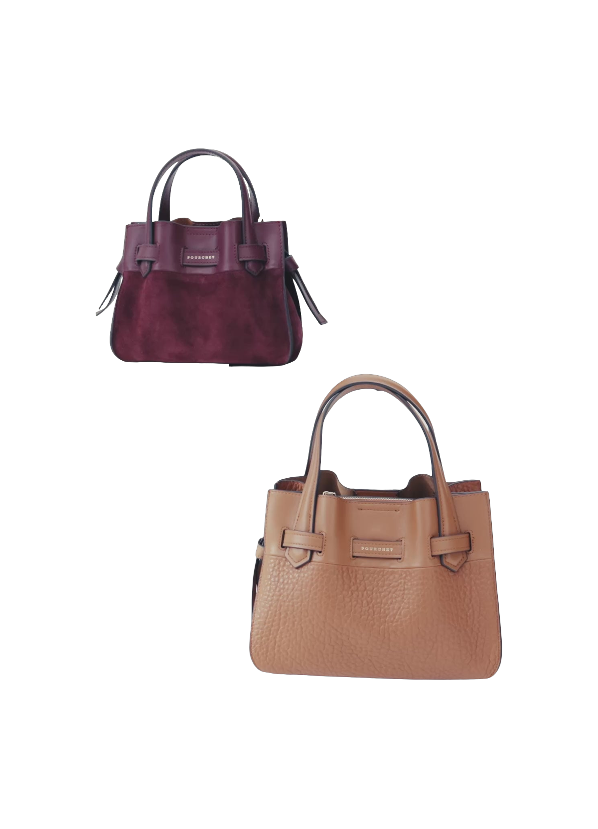 Blossom | sac à main pm en cuir de vachette POURCHET Noir