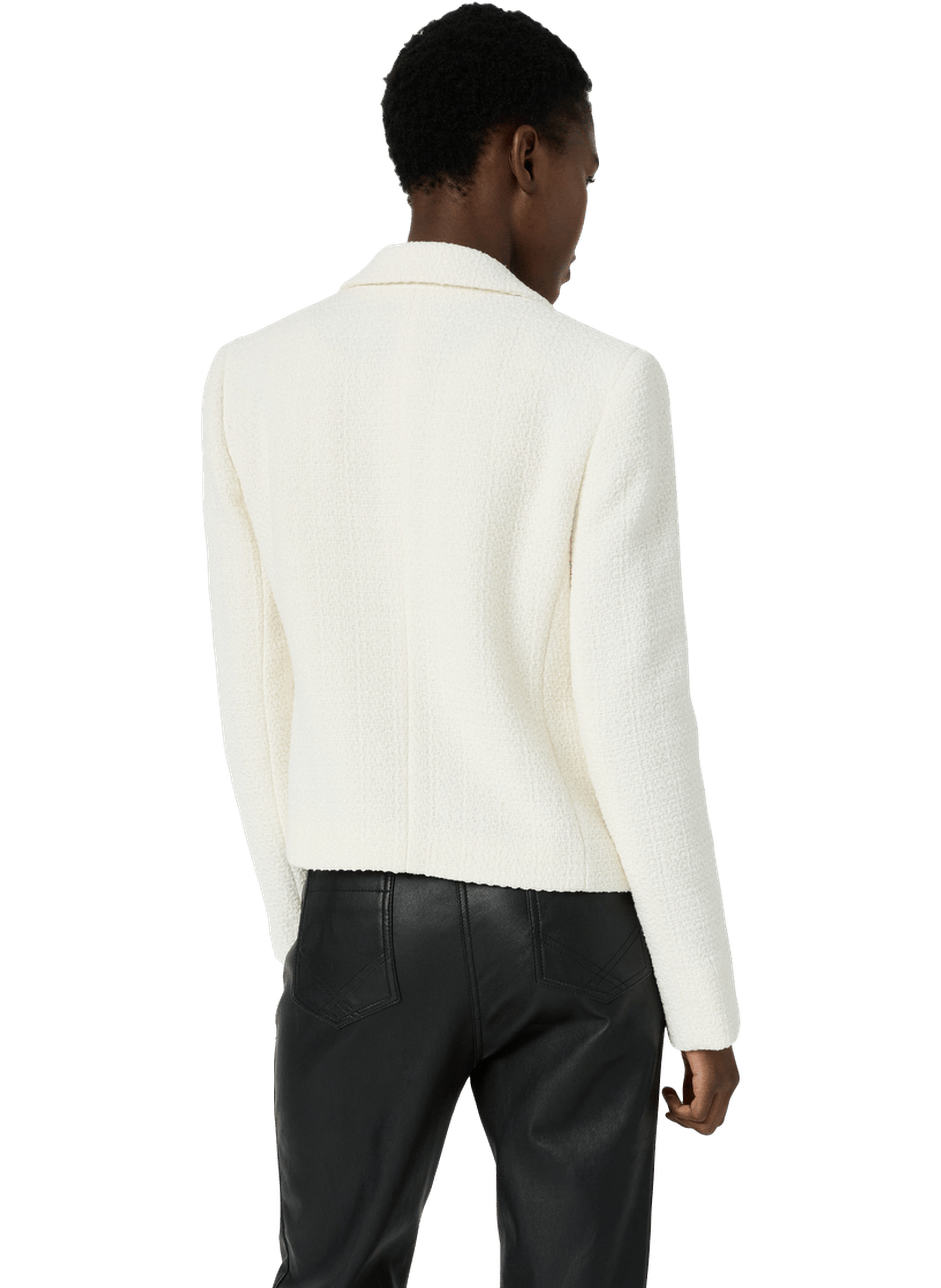 Veste de tailleur en tweed uni - tahiti GERARD DAREL Beige