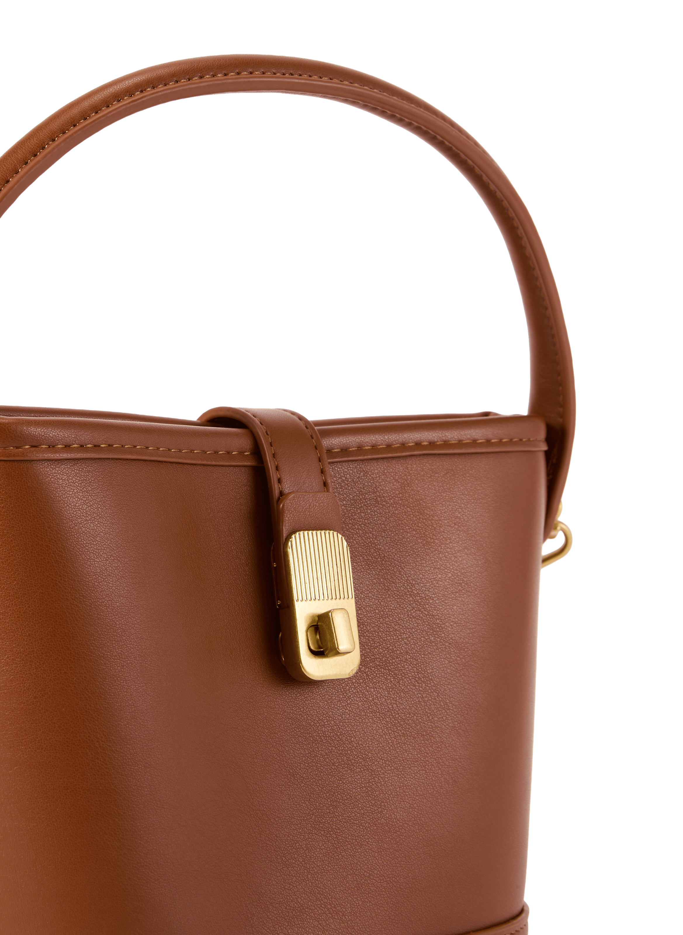 Small bucket shoulder bag AU PRINTEMPS PARIS Brown