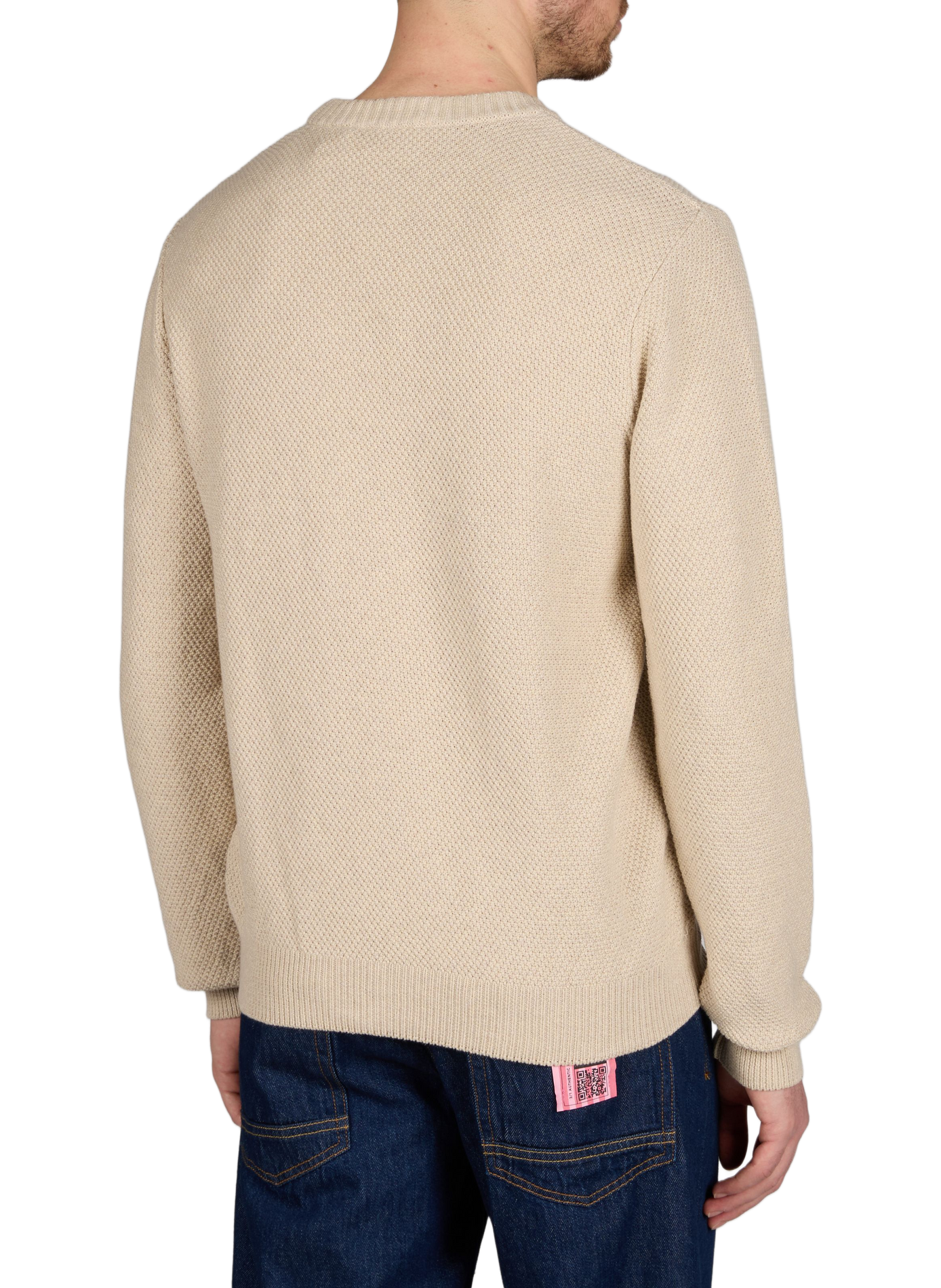 Pull tricot Opale en coton FAGUO Beige