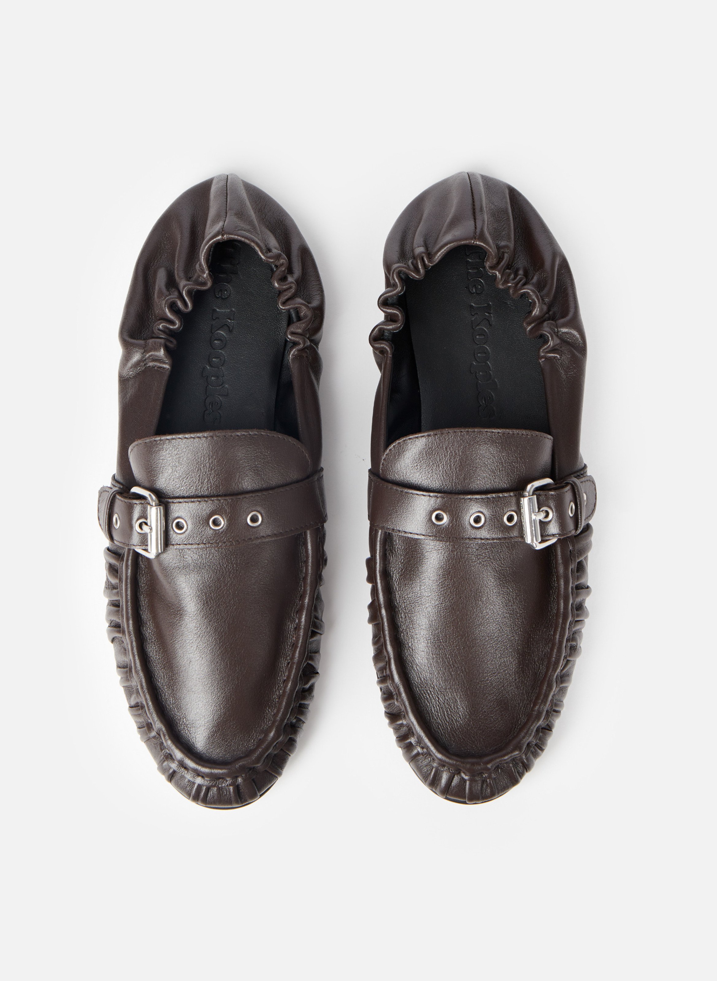 Mocassins en cuir THE KOOPLES Marron