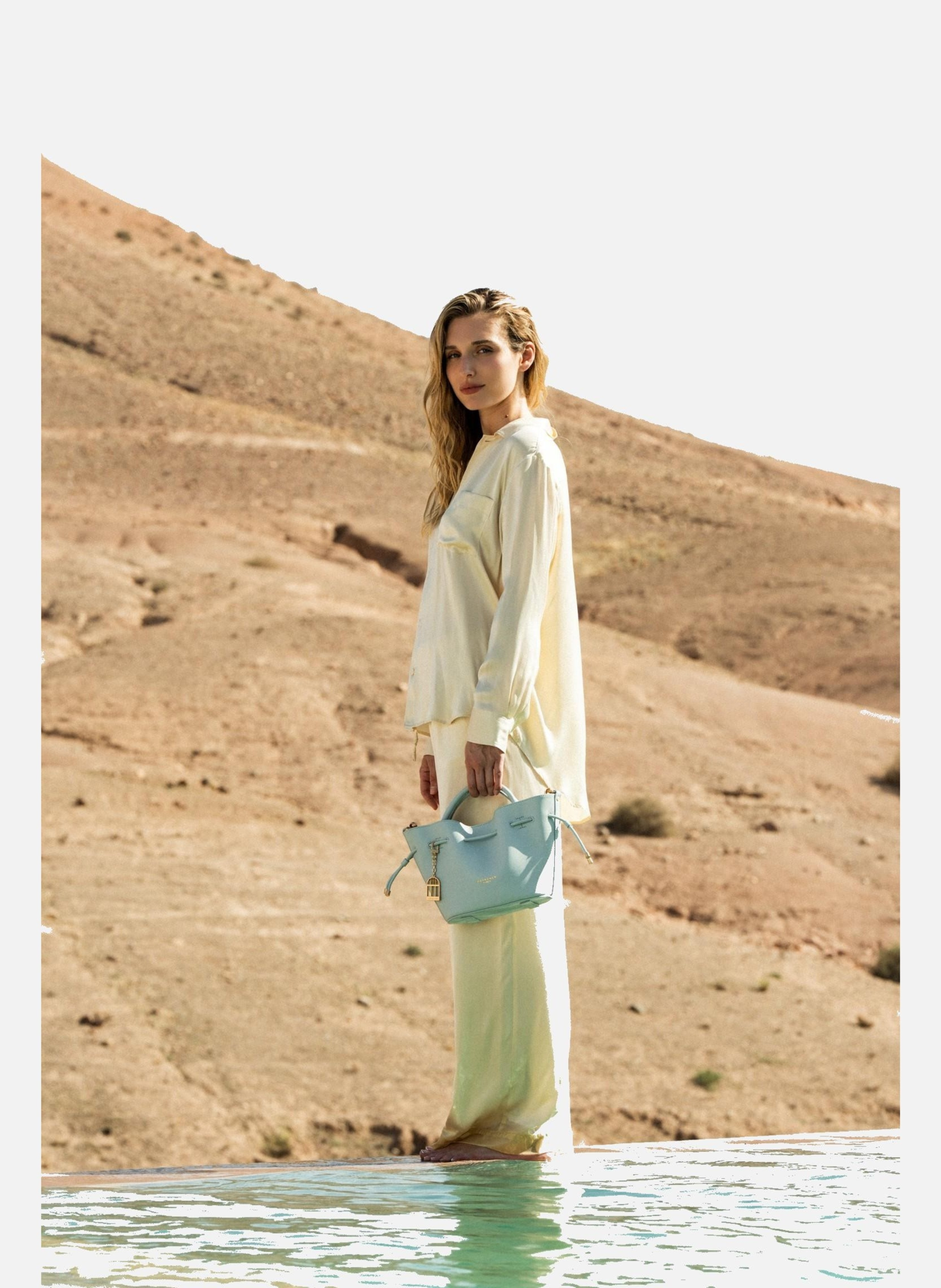 Florin | sac à main POURCHET Bleu