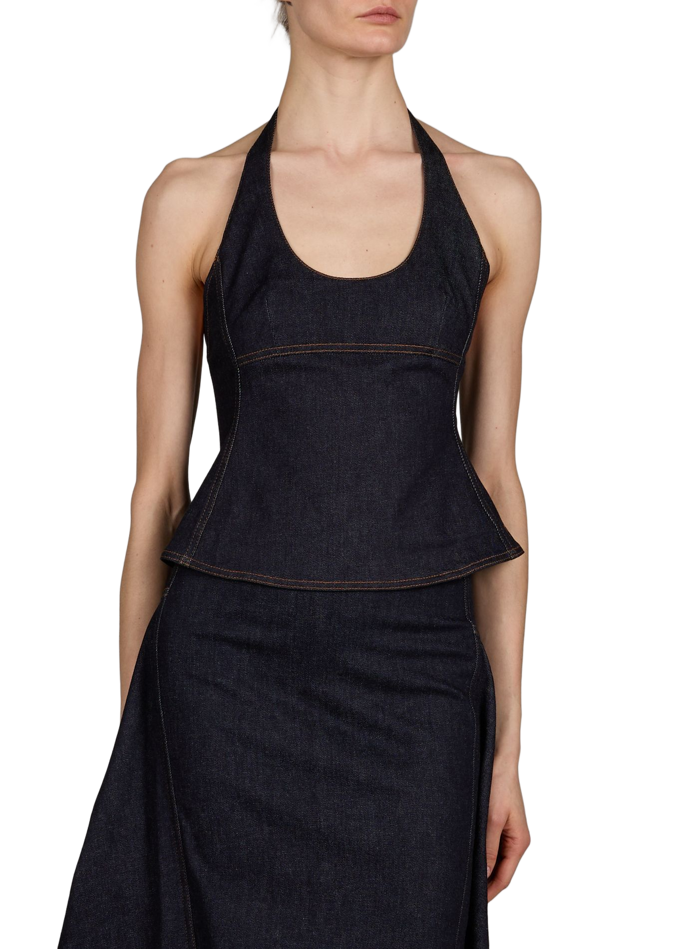 Le haut De-Nîmes en denim de coton JACQUEMUS Bleu