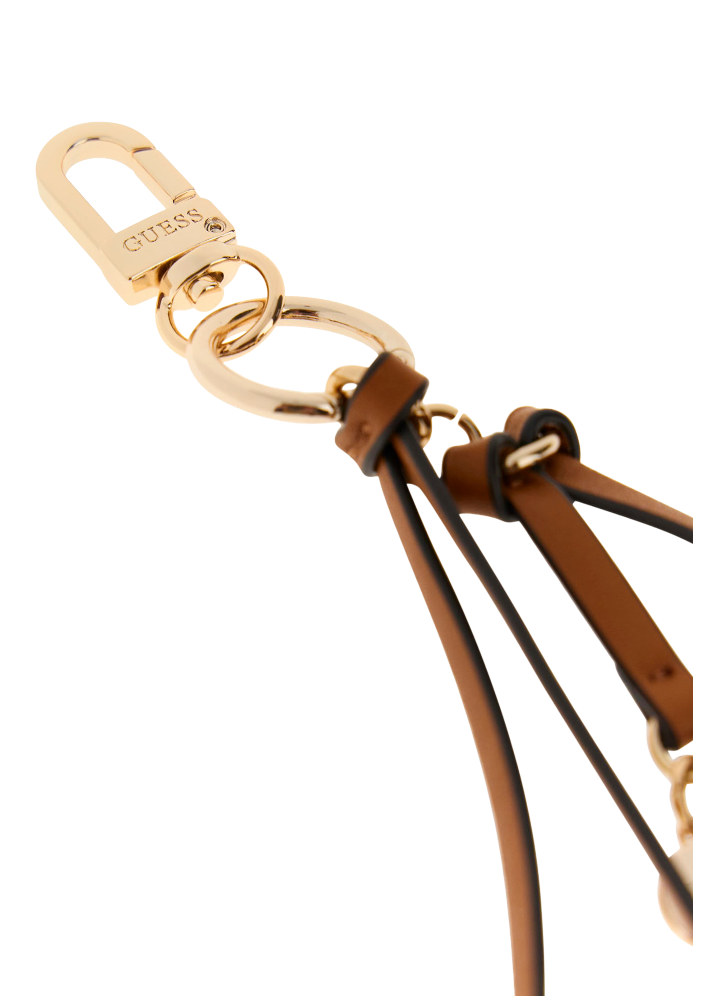 Porte-clés Ofelia à motif florale GUESS Marron