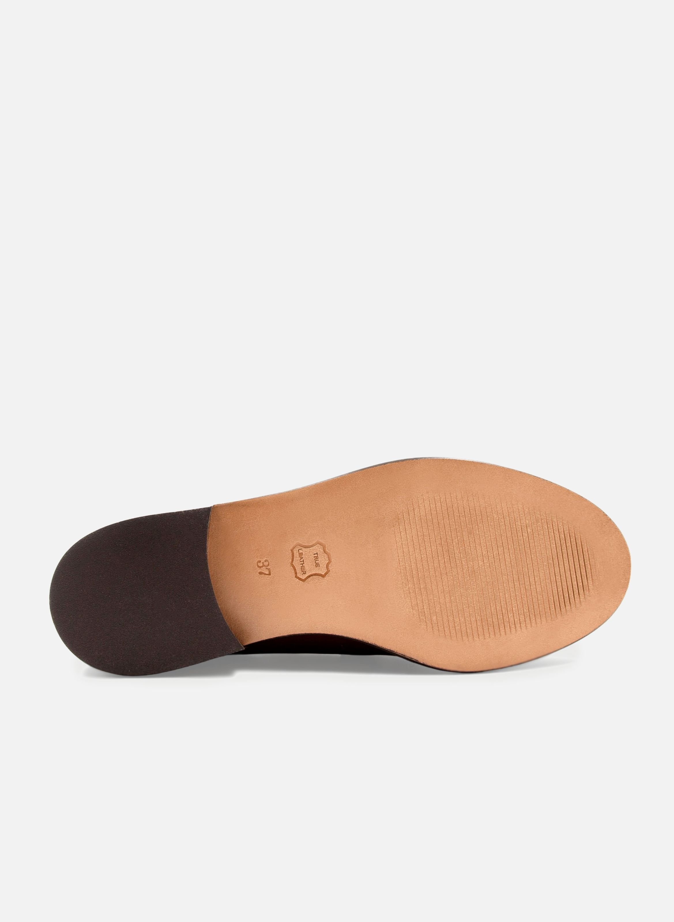 Mocassins cuir lisse JULES & JENN Rouge