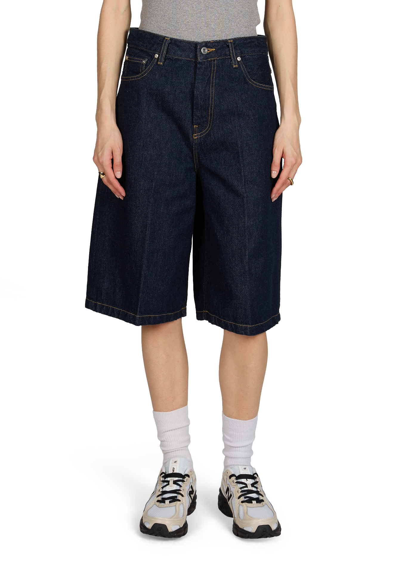 Bermuda Belmont en denim de coton CARHARTT WIP Bleu