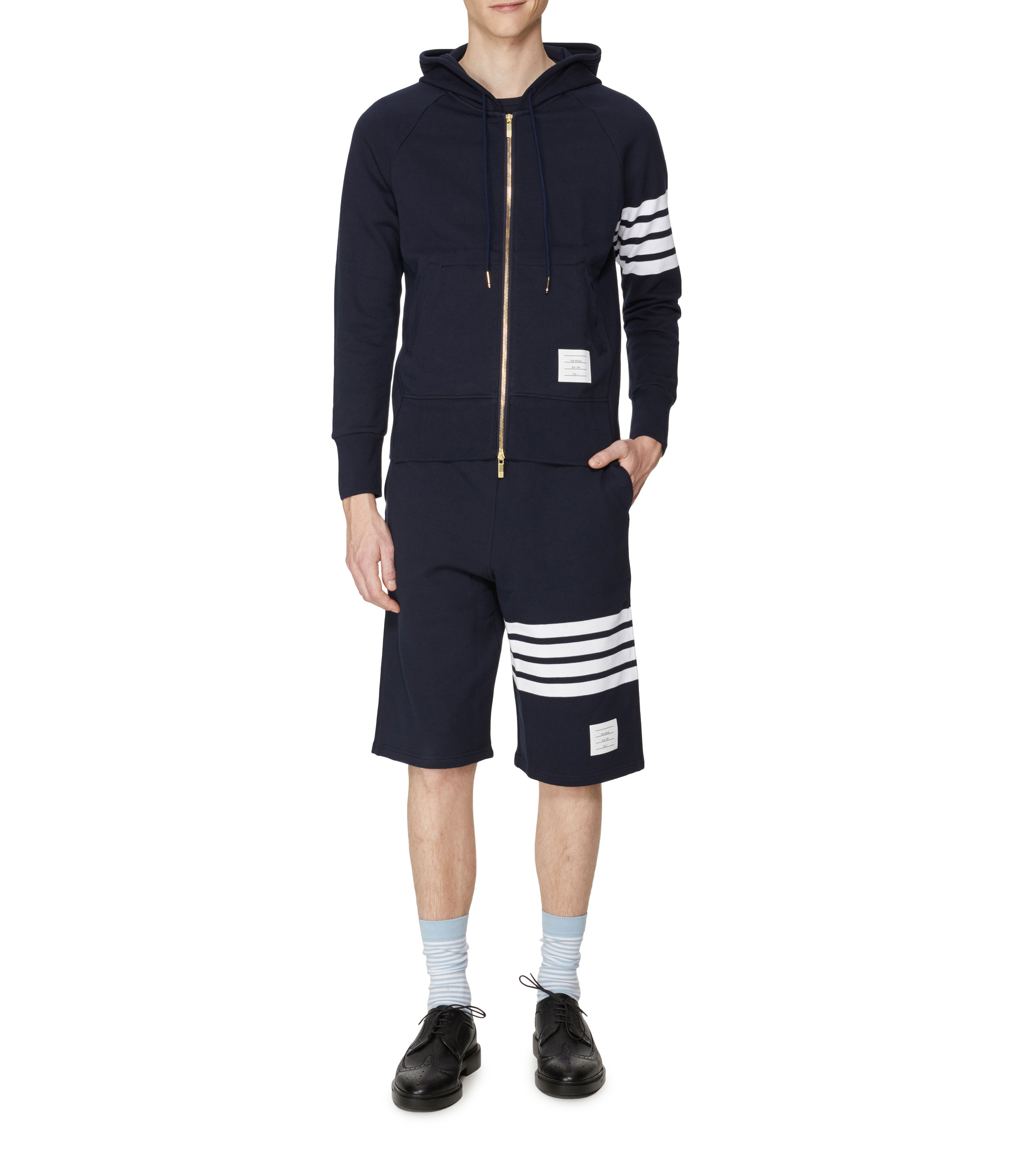 Katoenen hoodie THOM BROWNE Blauw