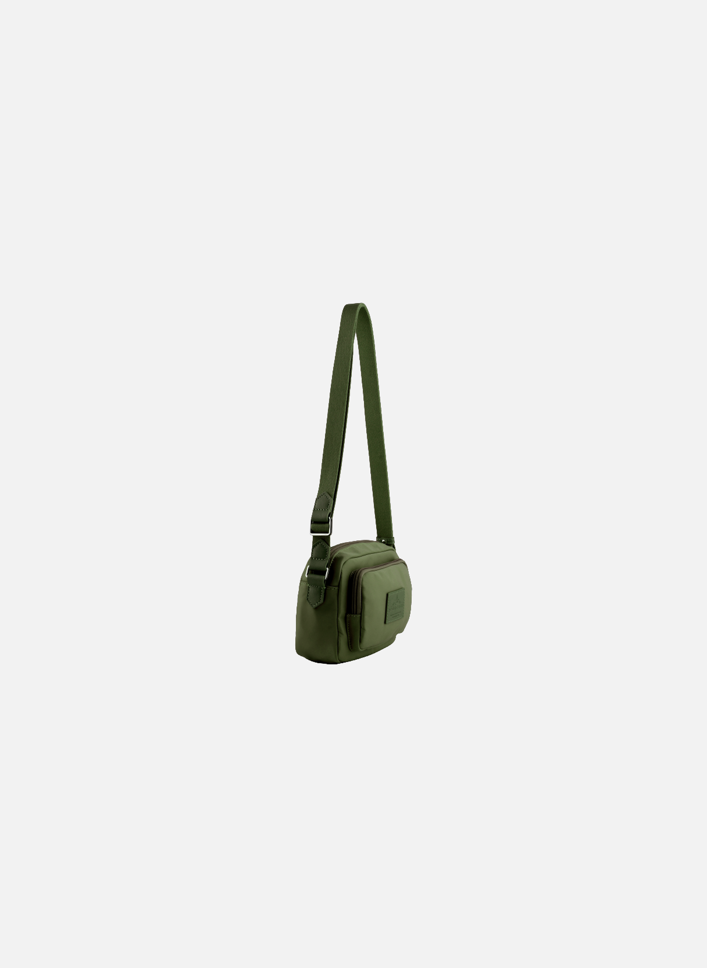 Escale | sac porté travers en toile garnie cuir POURCHET Kaki