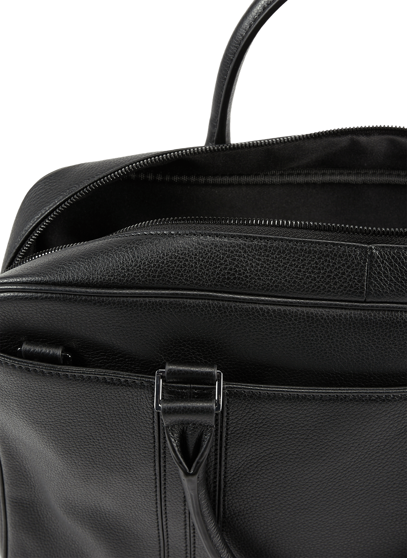 Document holder with removable grained leather shoulder strap SAISON 1865 Black