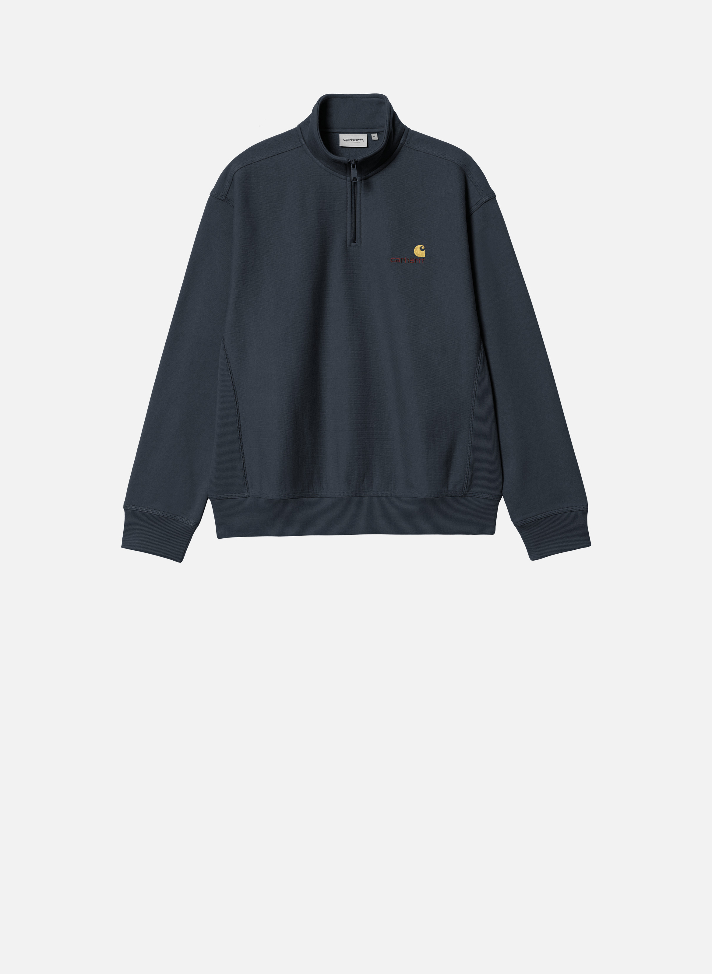 Sweat zippé half zip american script CARHARTT WIP Bleu