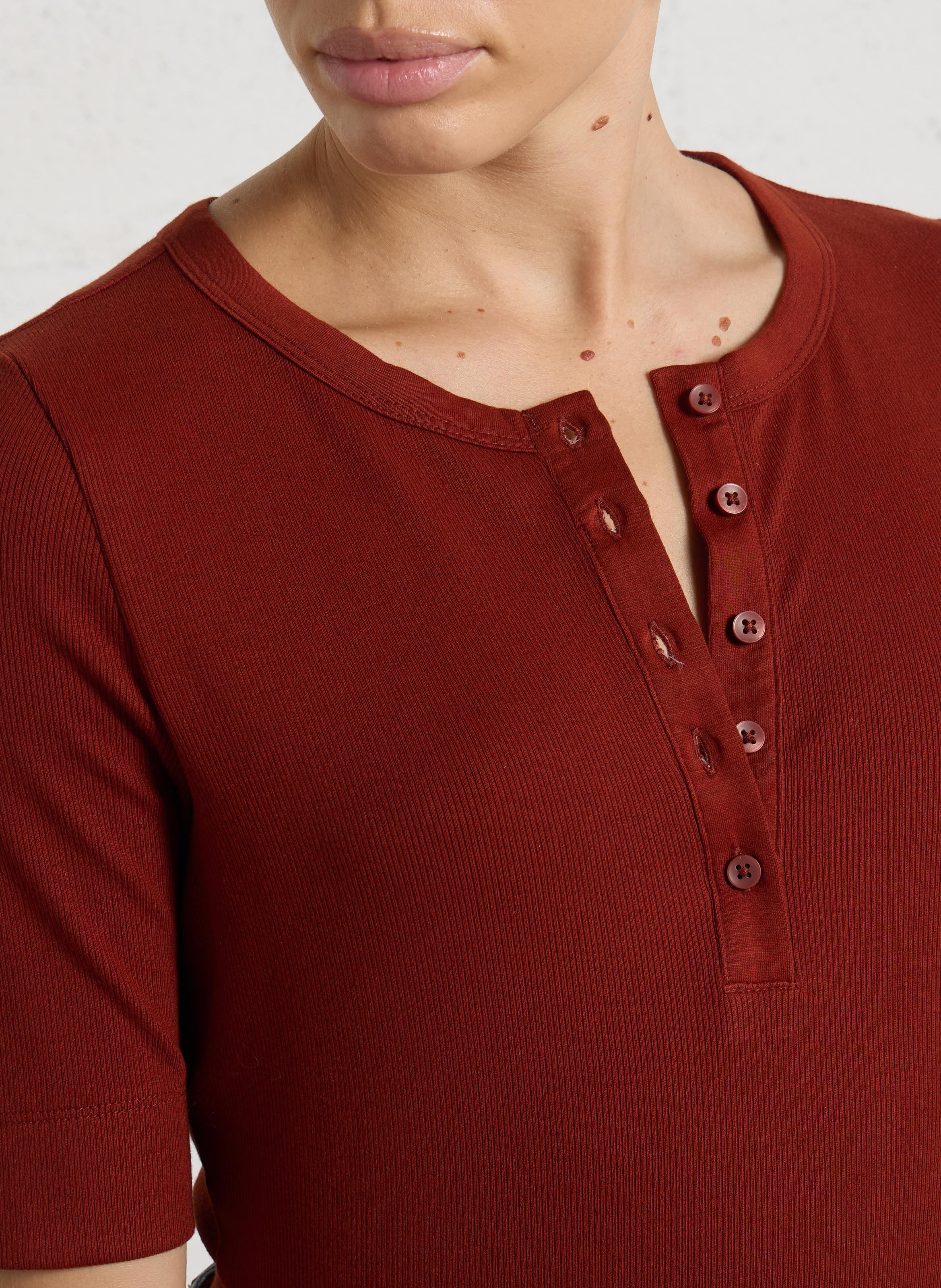 Tee-shirt droit col rond tessy MAISON 123 Rouge