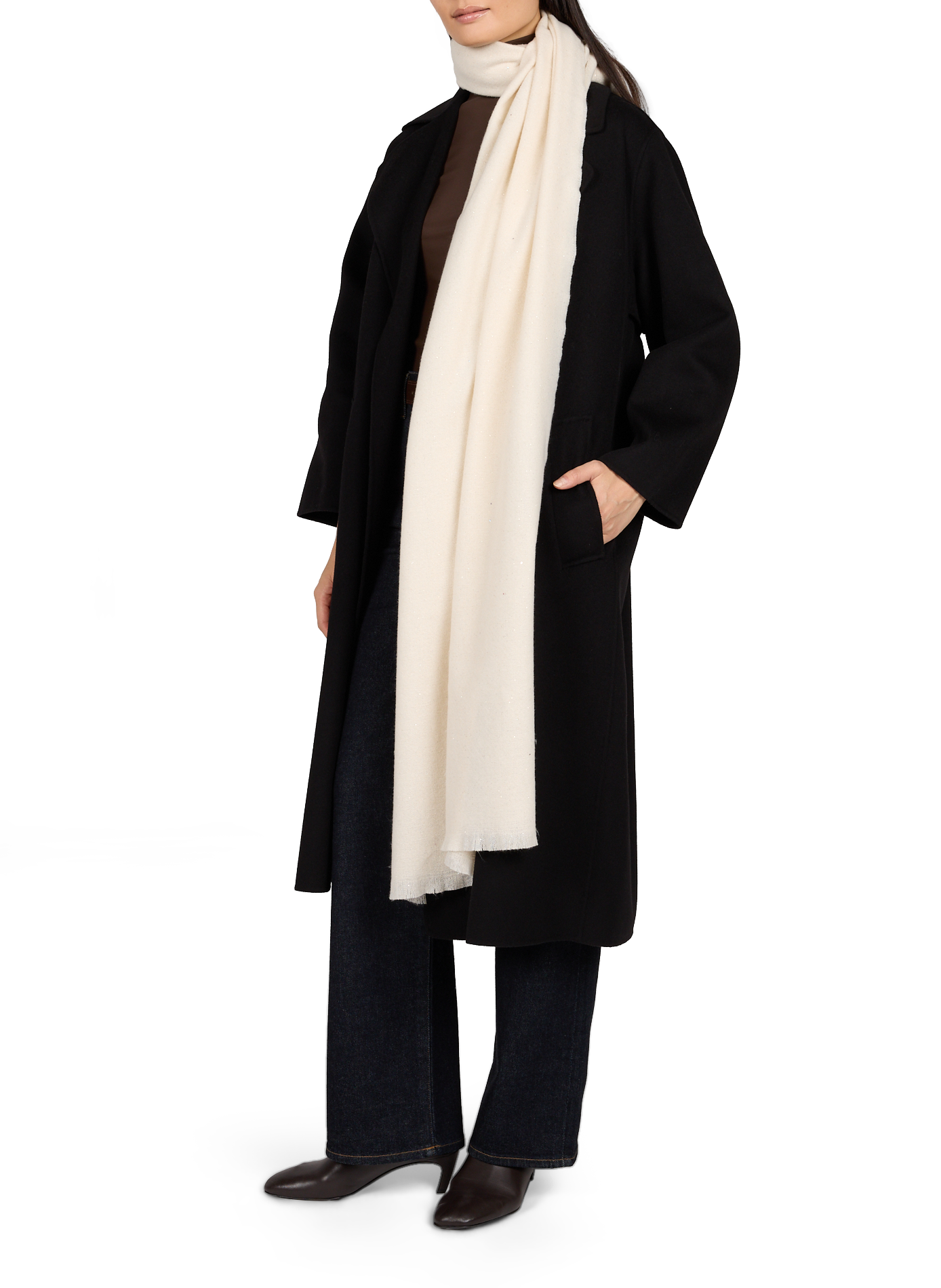 Shiny scarf AU PRINTEMPS PARIS Beige